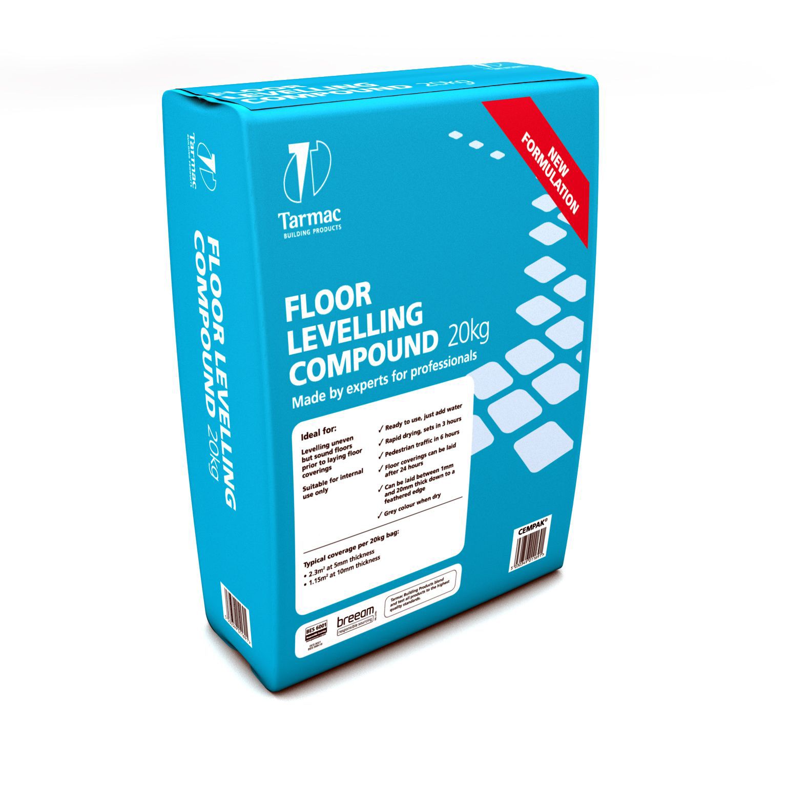 Tarmac Floor Levelling Compound, 20 kg | Departments | DIY at B&Q