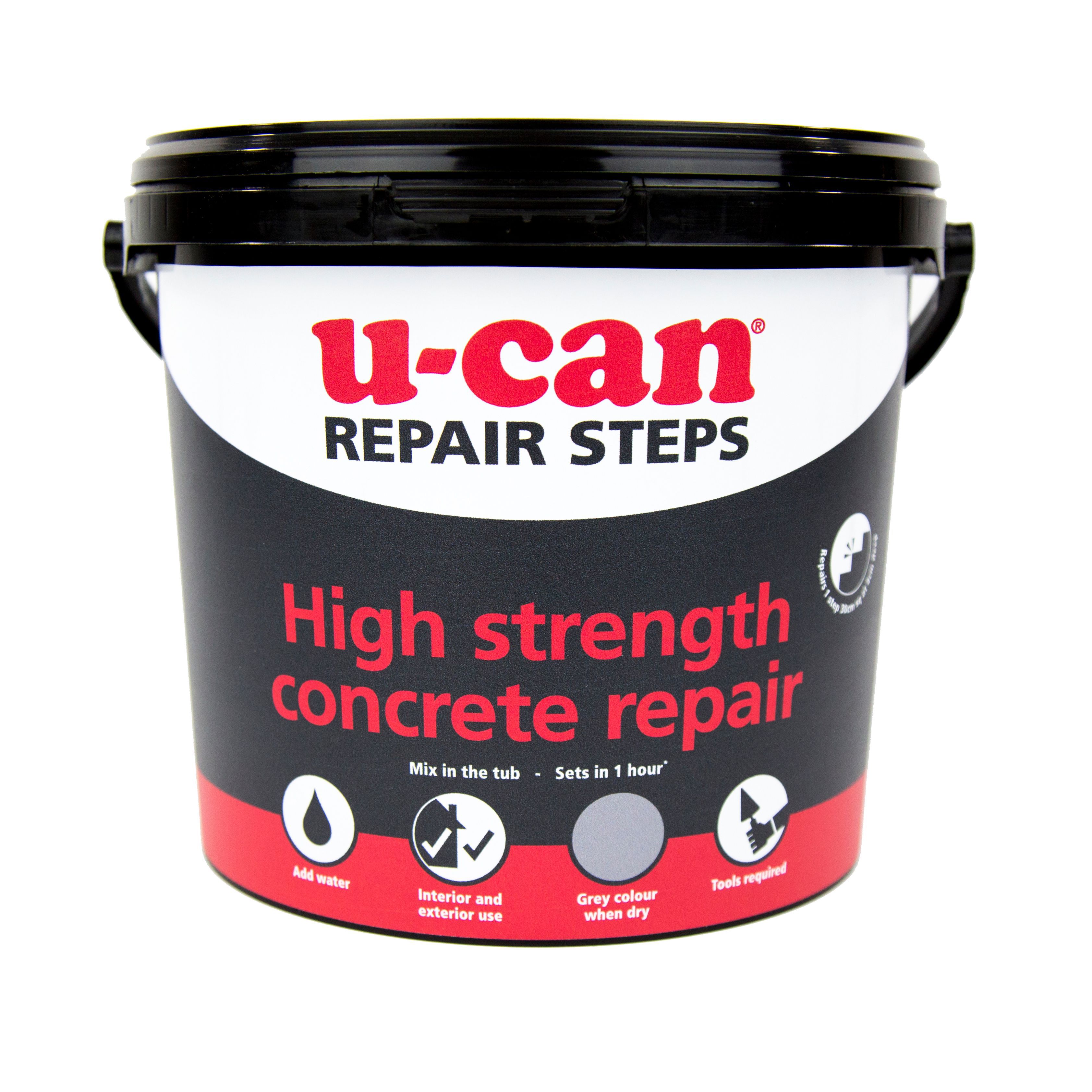 U Can High Strength Concrete Repair Mortar 5kg Tub Departments Diy At B Q