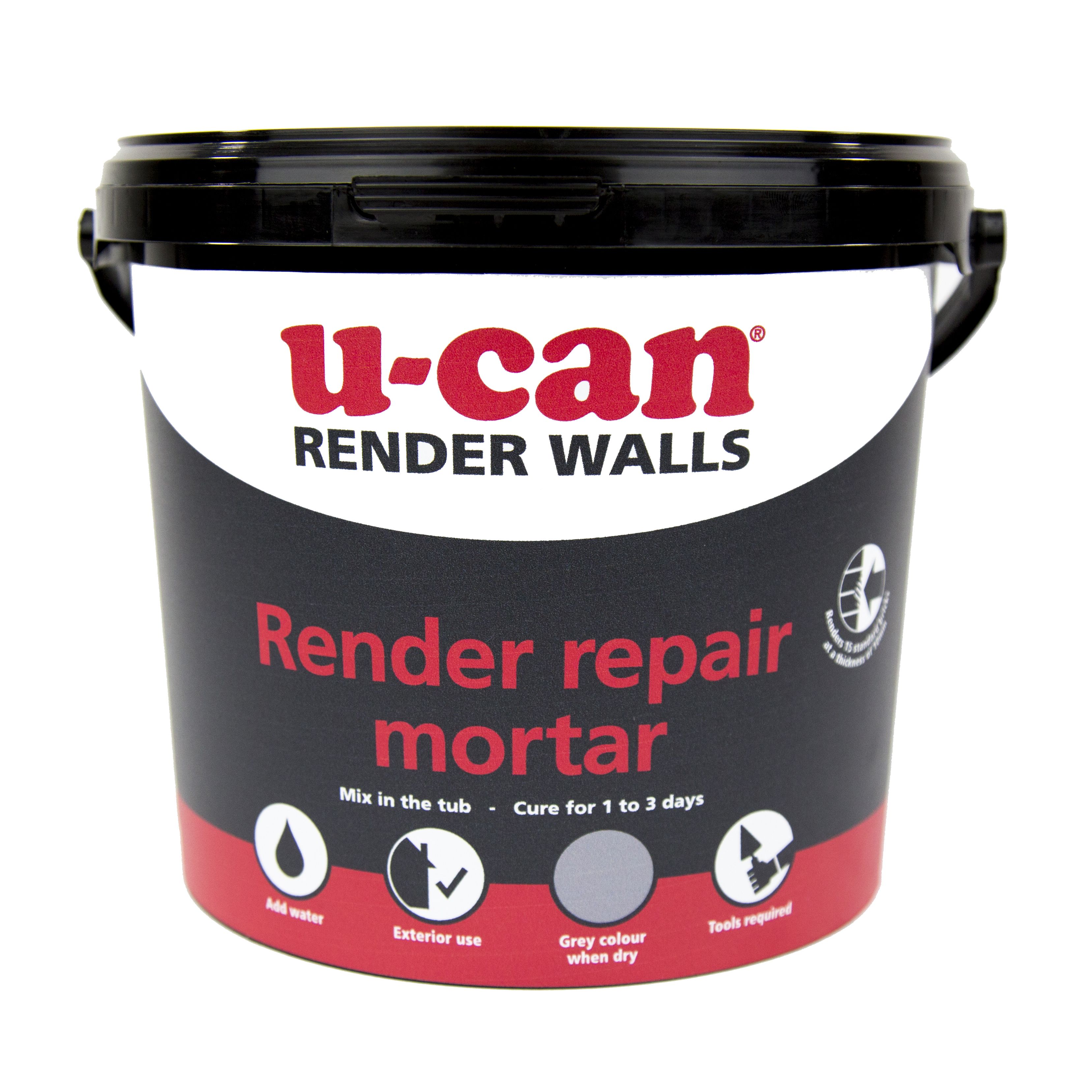 U-Can Render Repair Mortar 5kg Tub | Departments | DIY At B&Q