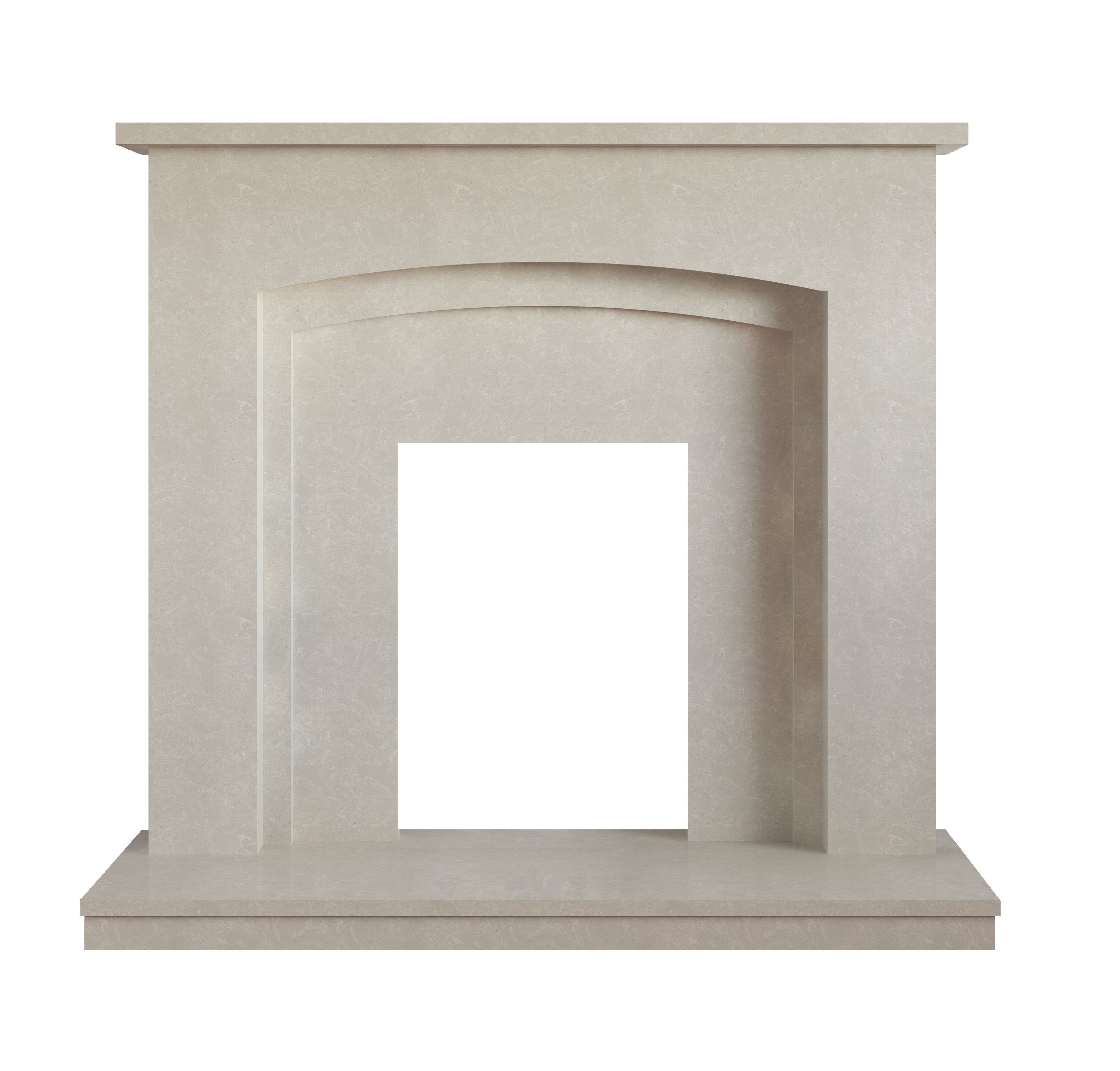 Be Modern Lauretta Manila Fire surround Departments DIY at B&Q