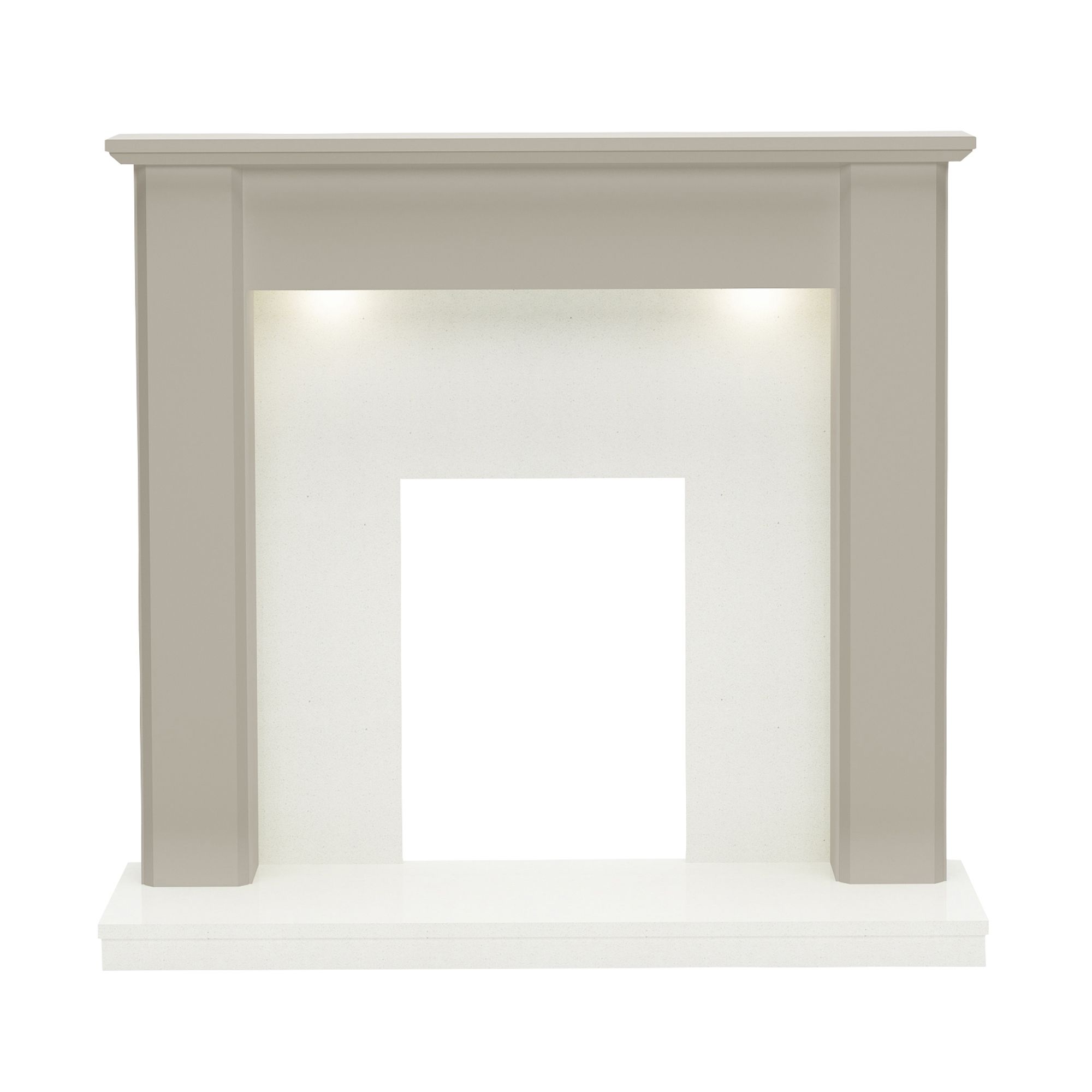 Whitburn Stone MDF & resin marble Fire surround Departments DIY at B&Q