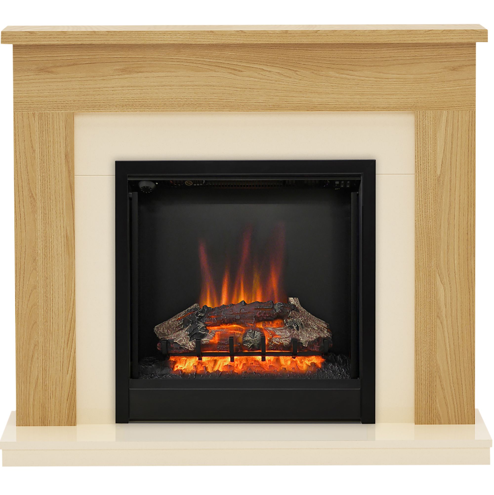 Be Modern Blakemere Oak Effect Electric Fire Suite | Departments | DIY ...