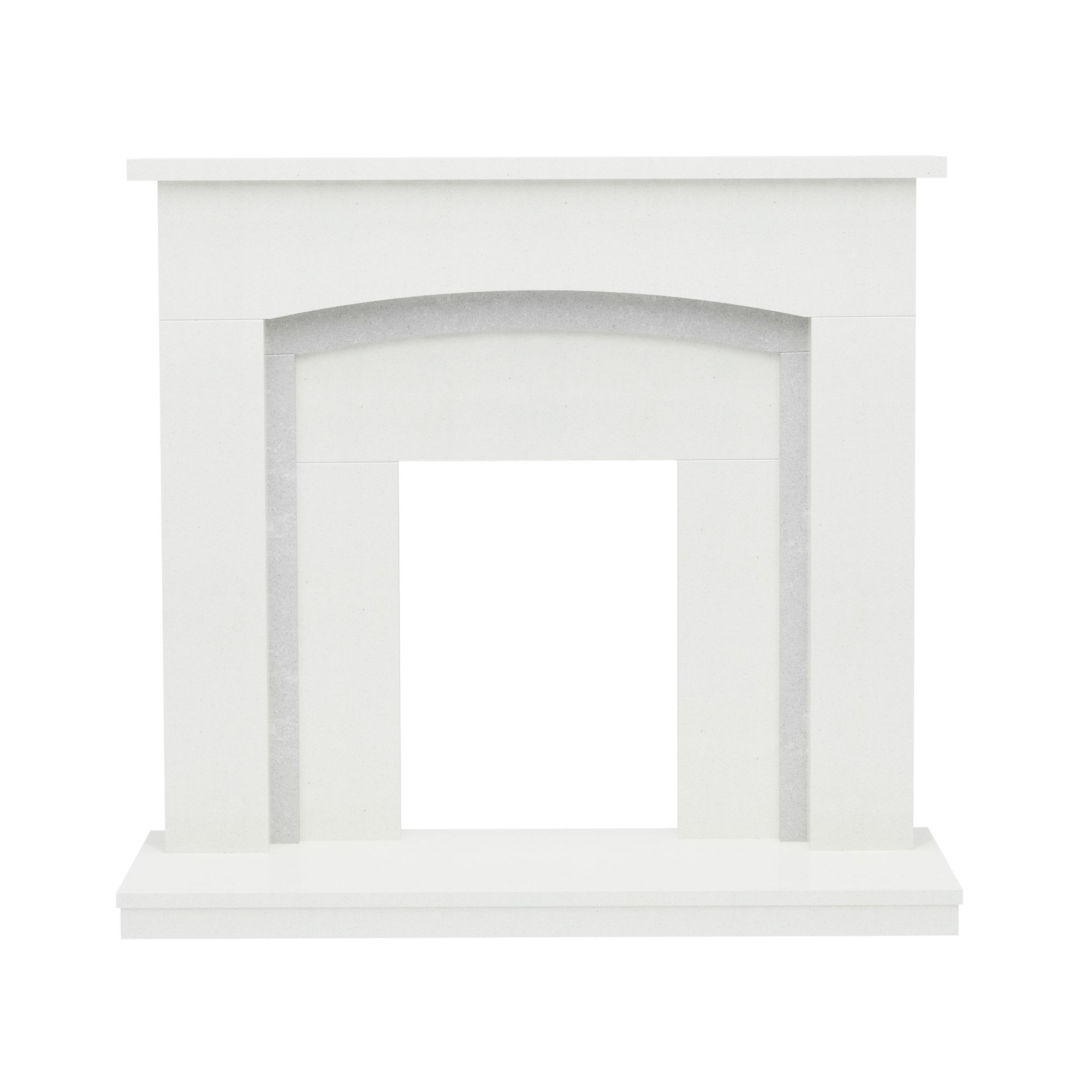 Be Modern Lauretta White Fireplace surround set Departments DIY at B&Q