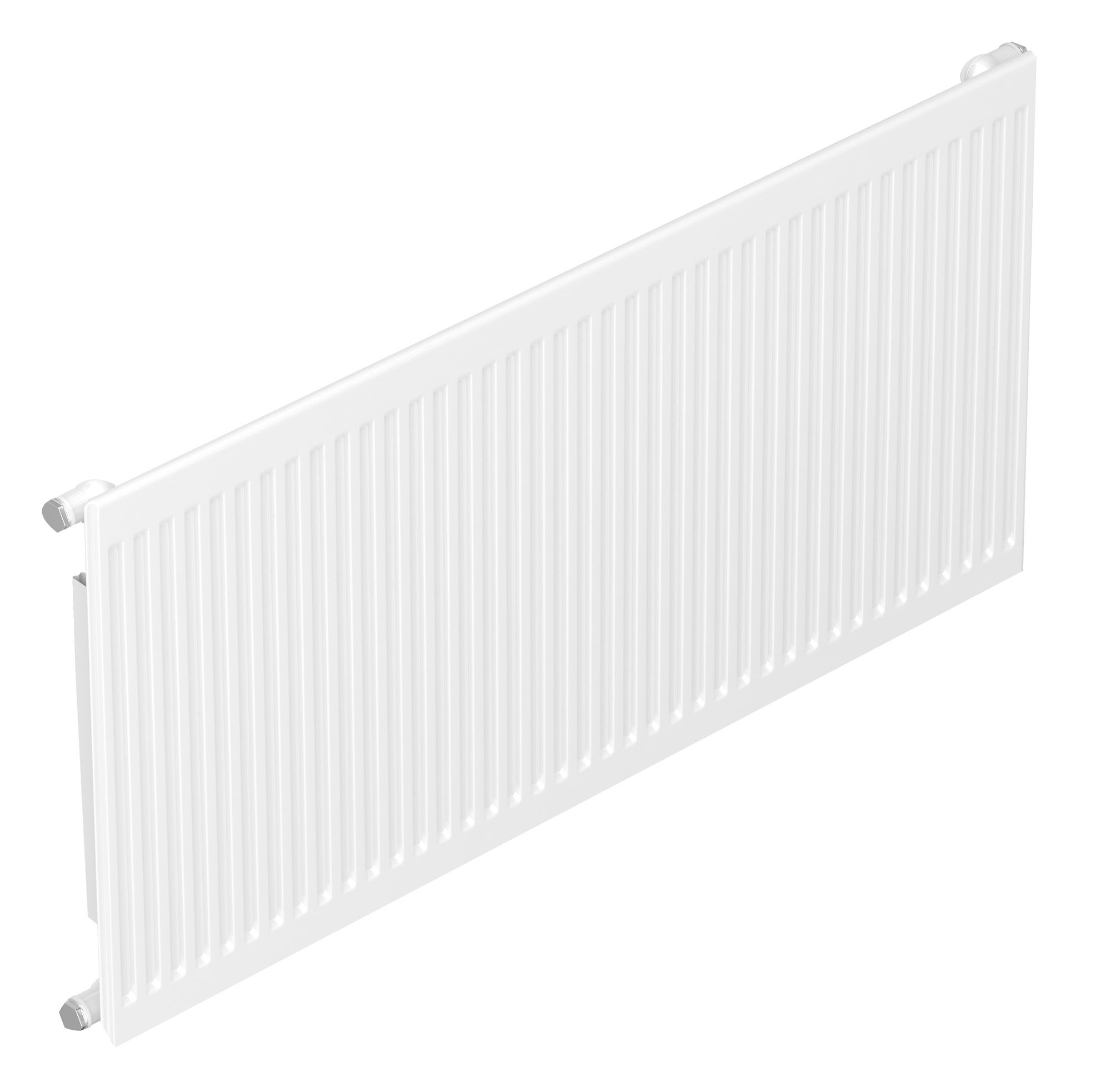 Barlo Round Top Type 11 Single Panel Radiator White, (H)400mm (W)1000mm Departments DIY at B&Q