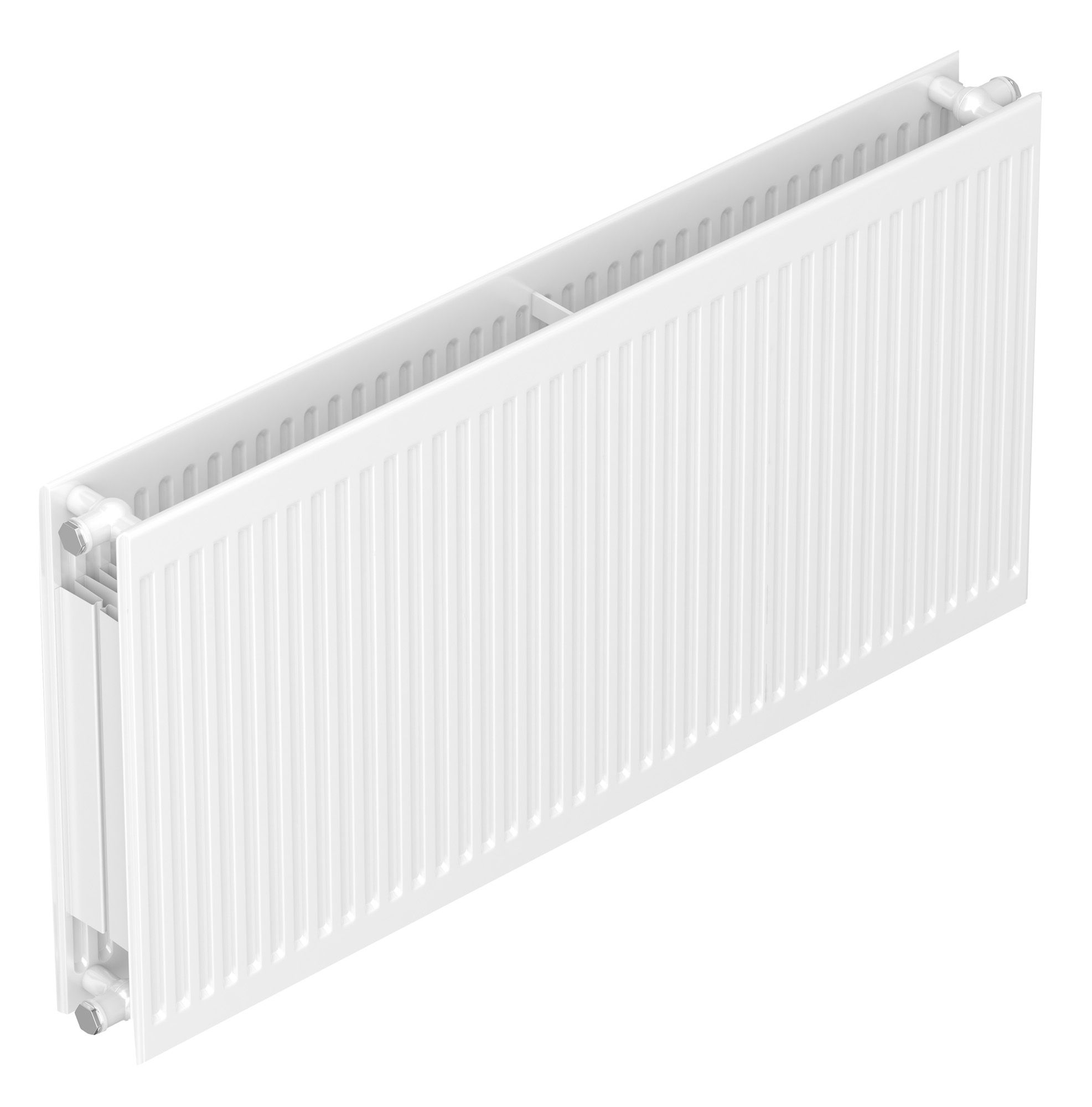 Barlo Round Top Type 22 Double Panel Radiator White, (H)500mm (W)1000mm ...