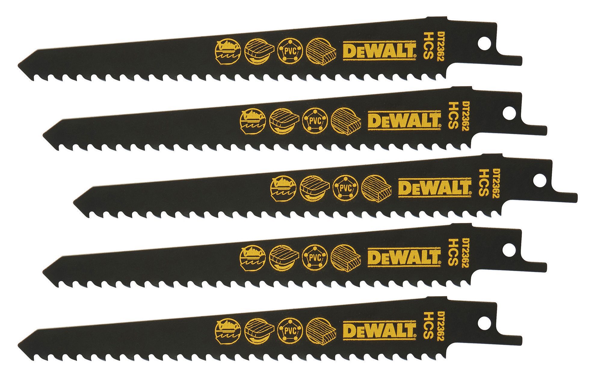 DeWalt Reciprocating Saw Blades (L)152mm, Pack of 5 Departments DIY at B&Q