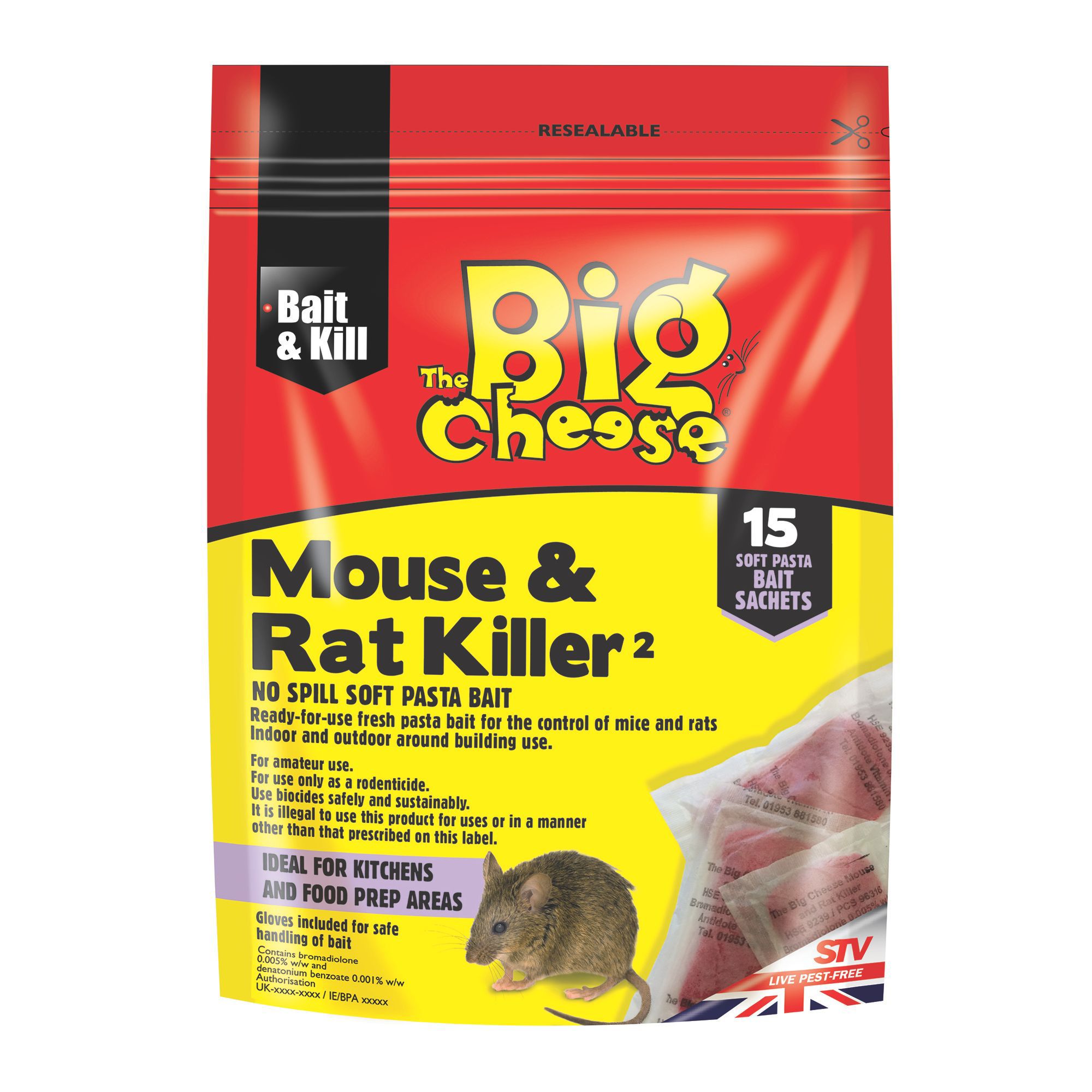 The Big Cheese Rodent bait, Pack of 15 Departments DIY at B&Q