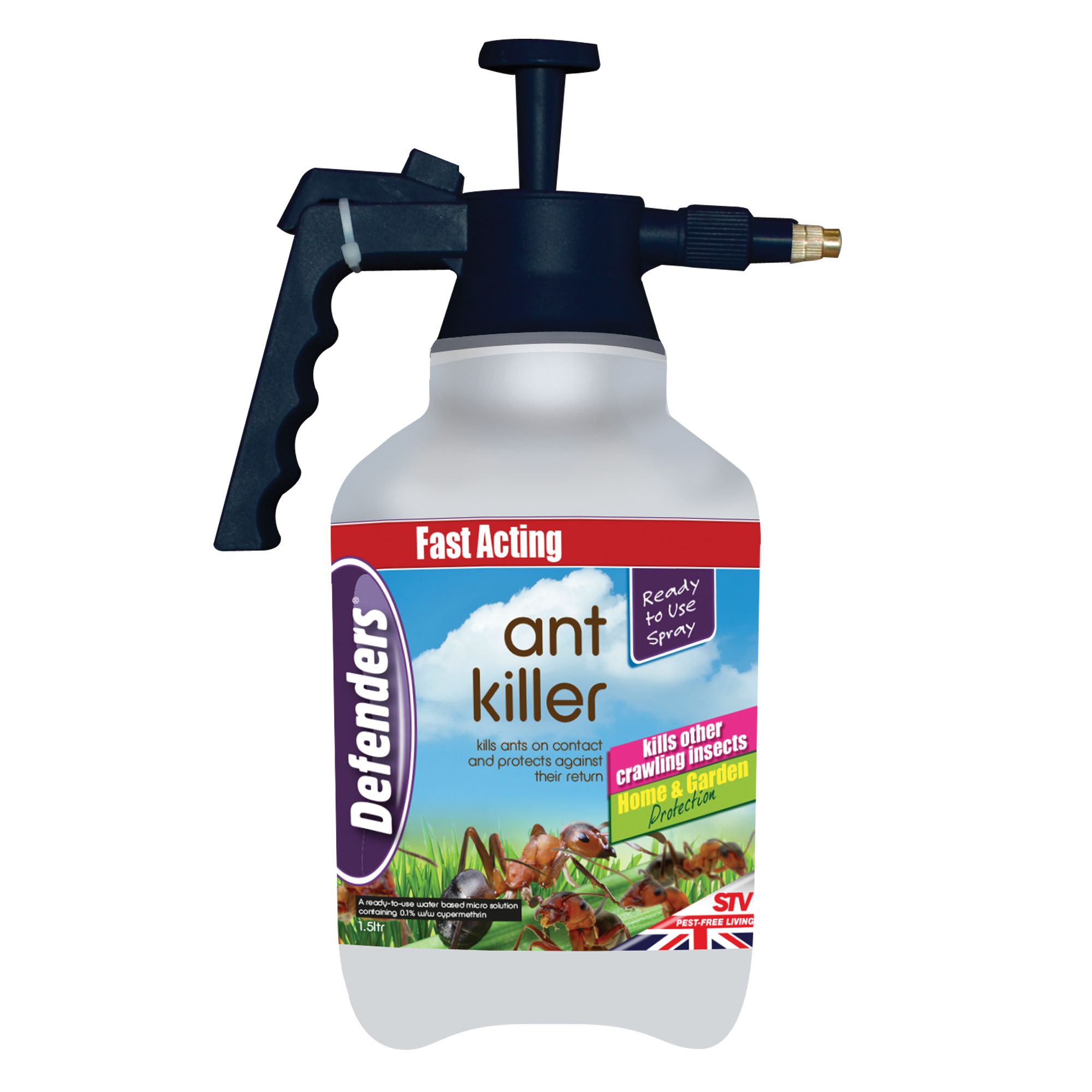 Defenders Ant Killer Insect Spray 1 5L 1812g Departments DIY At B Q   5036200129529 02c