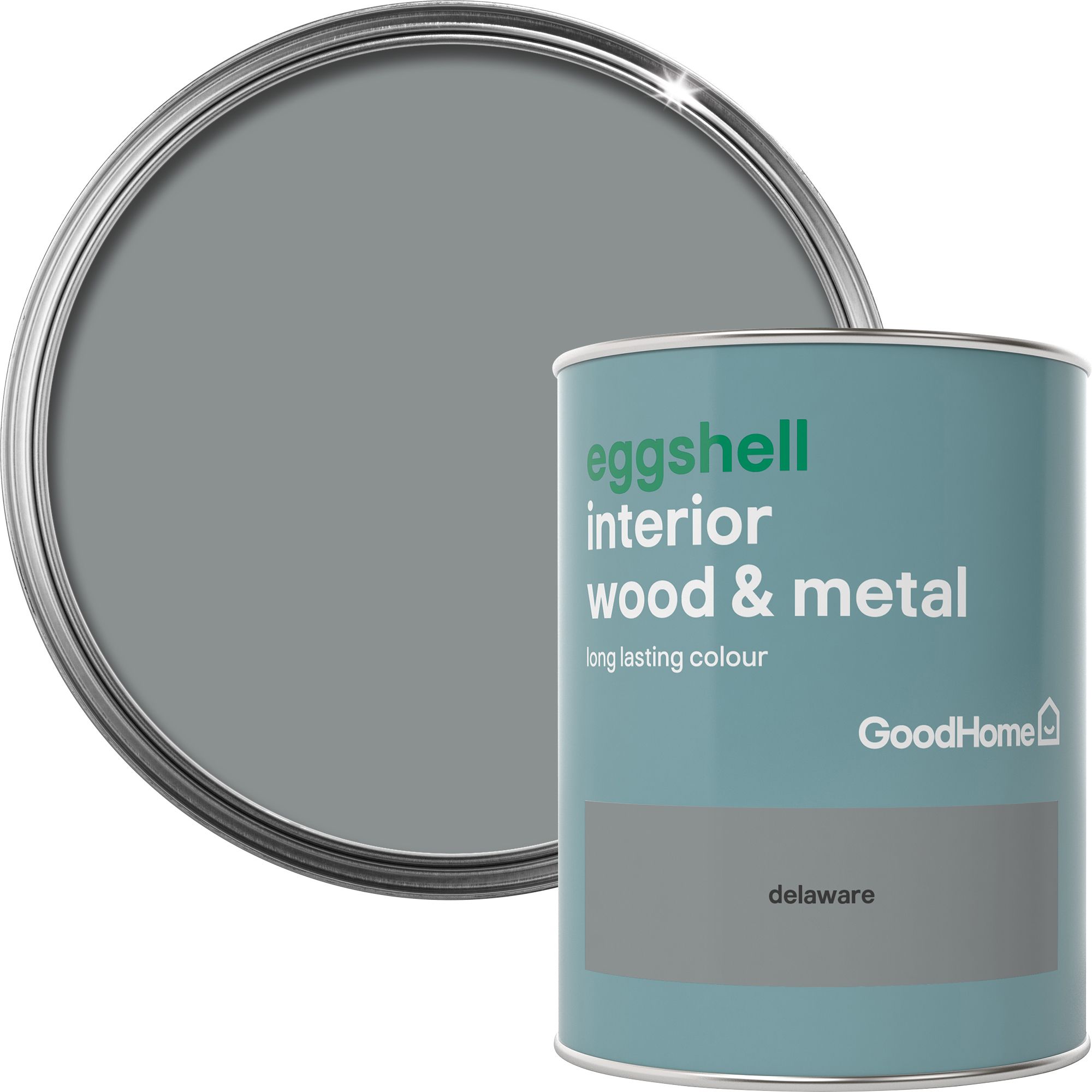 GoodHome Delaware Eggshell Metal & wood paint, 0.75L Departments