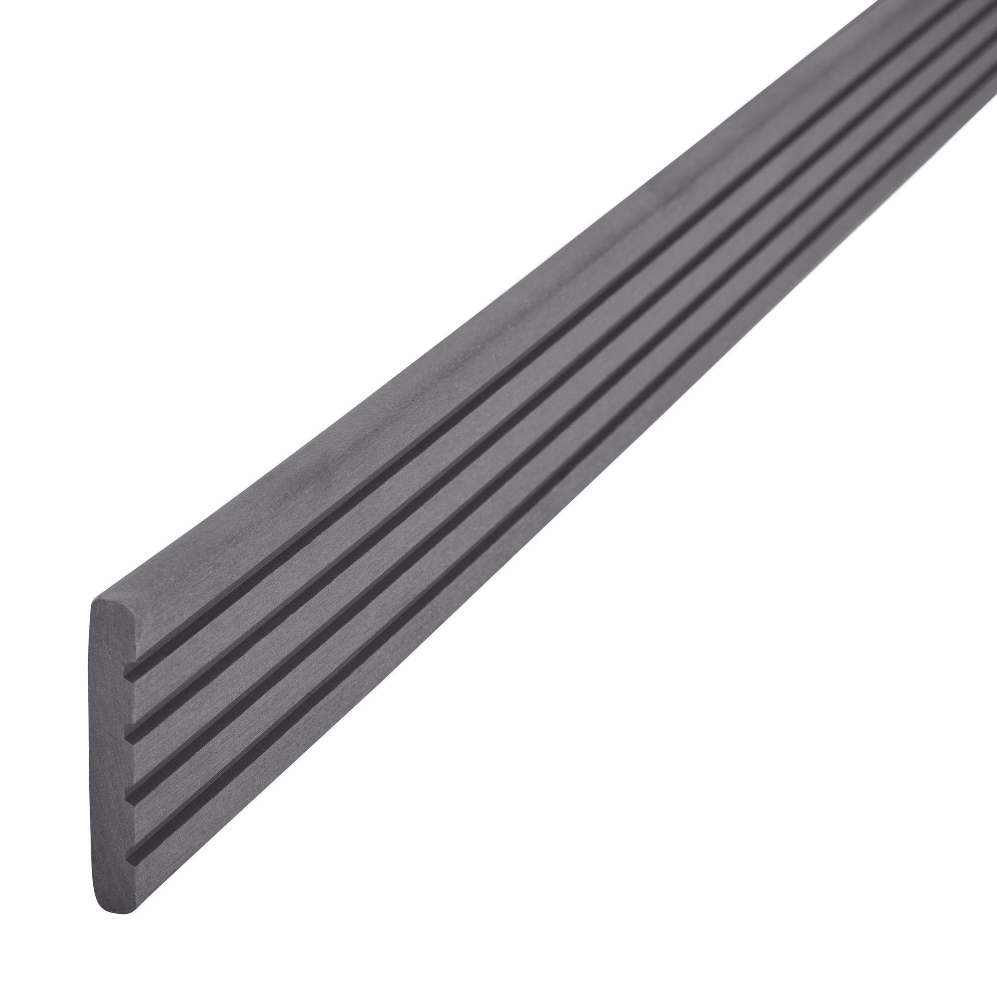 GoodHome Solid Composite Composite Finishing Profile Anthracite Grey(L ...