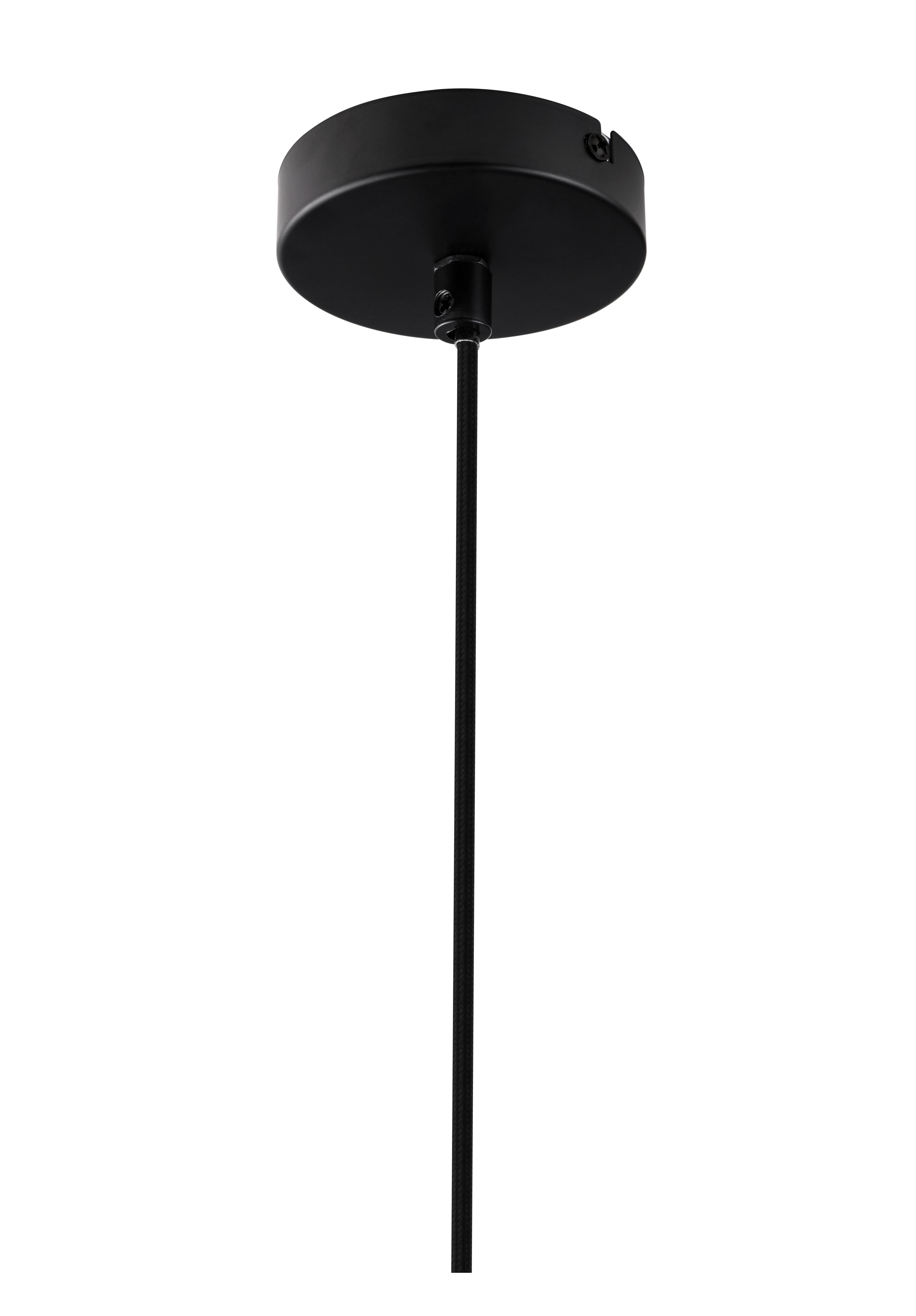 Arraqis Matt Black Wood effect Pendant ceiling light | Departments ...