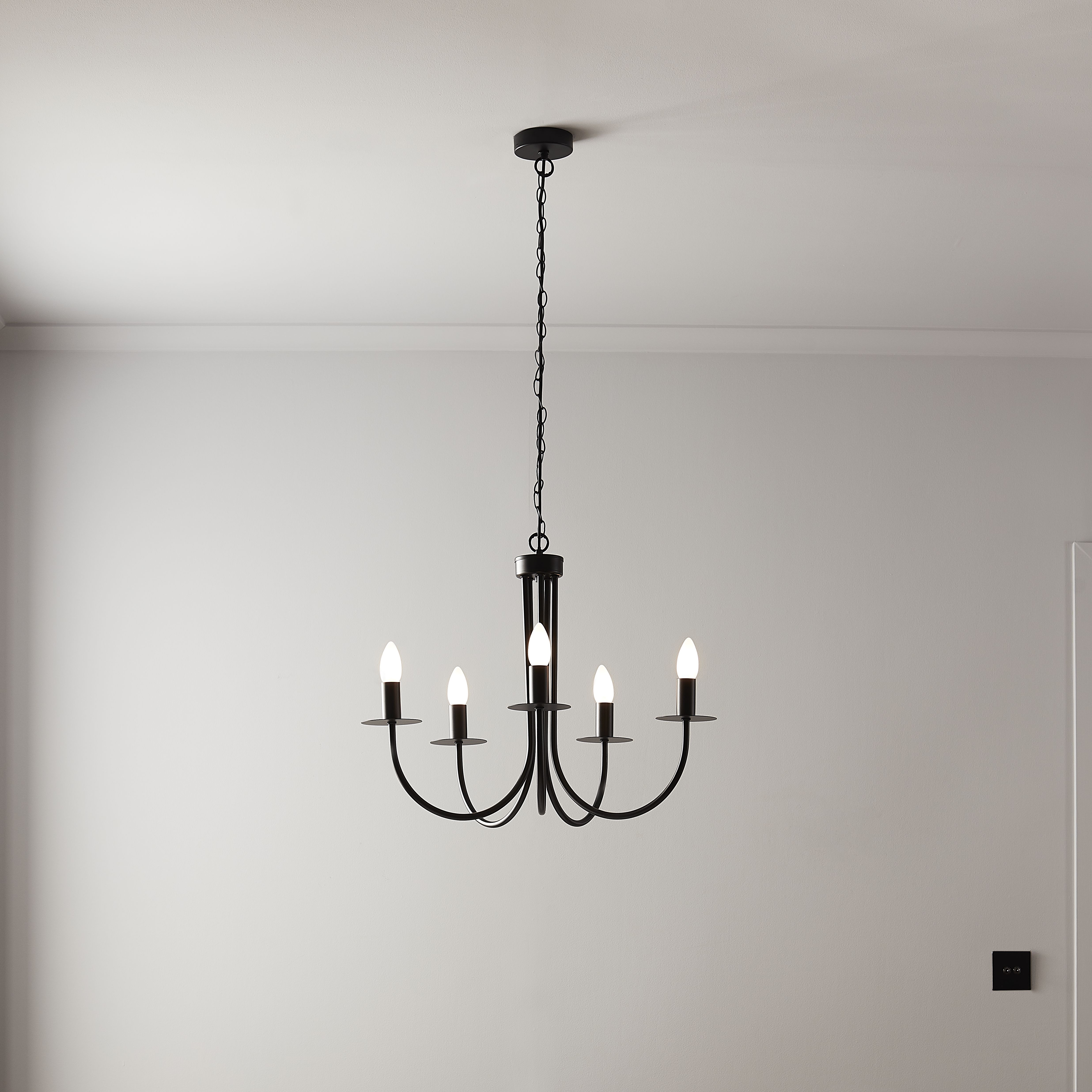 Mashatu Black 5 Lamp Pendant ceiling light | Departments | DIY at B&Q