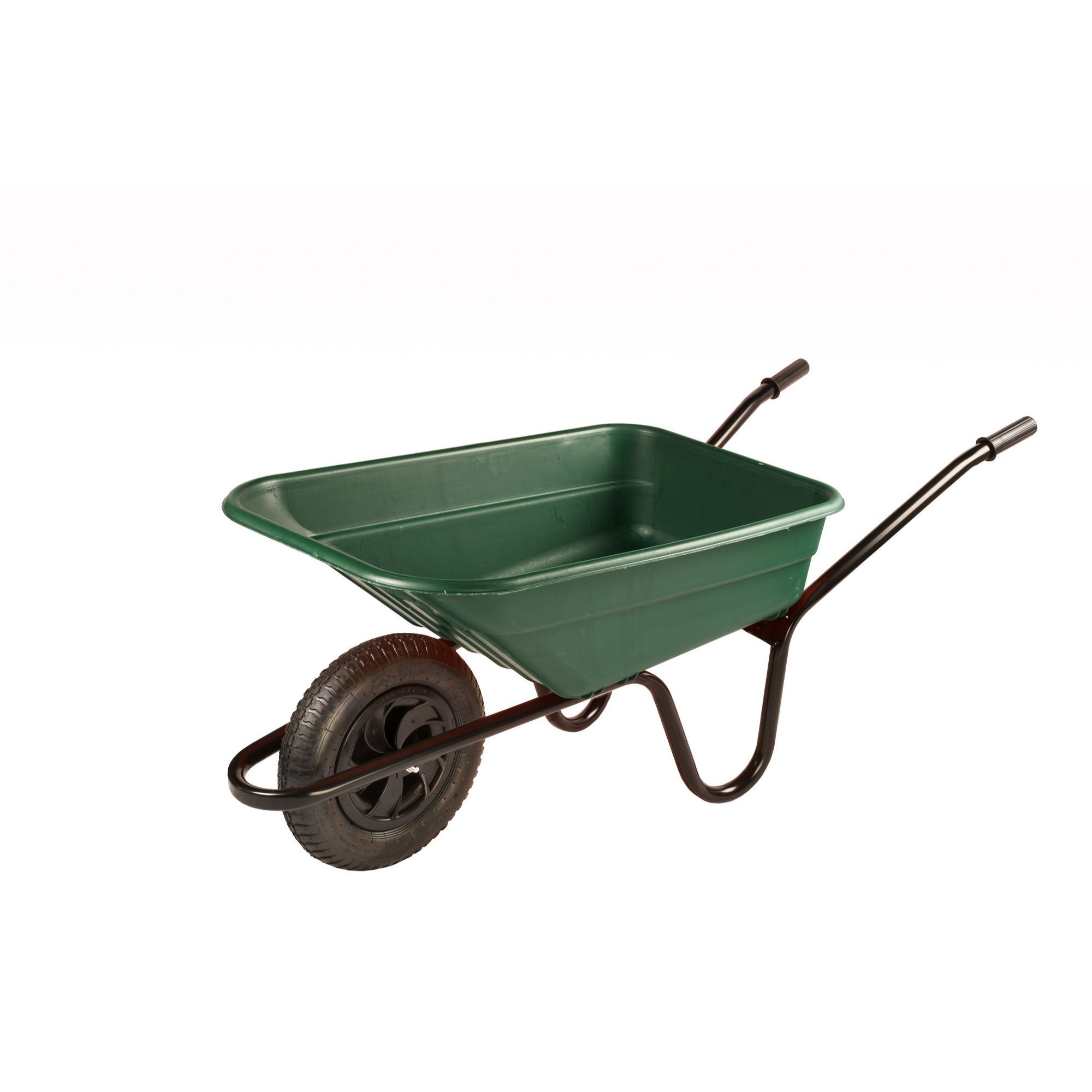 Walsall Green Plastic Heavy Duty Wheelbarrow 90L