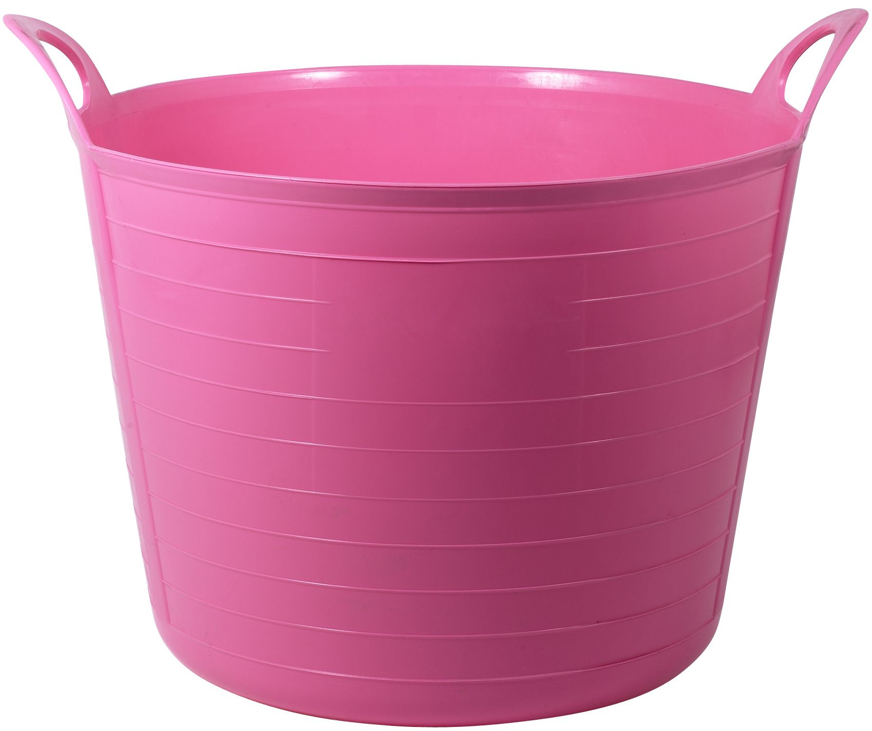 pink plastic tub