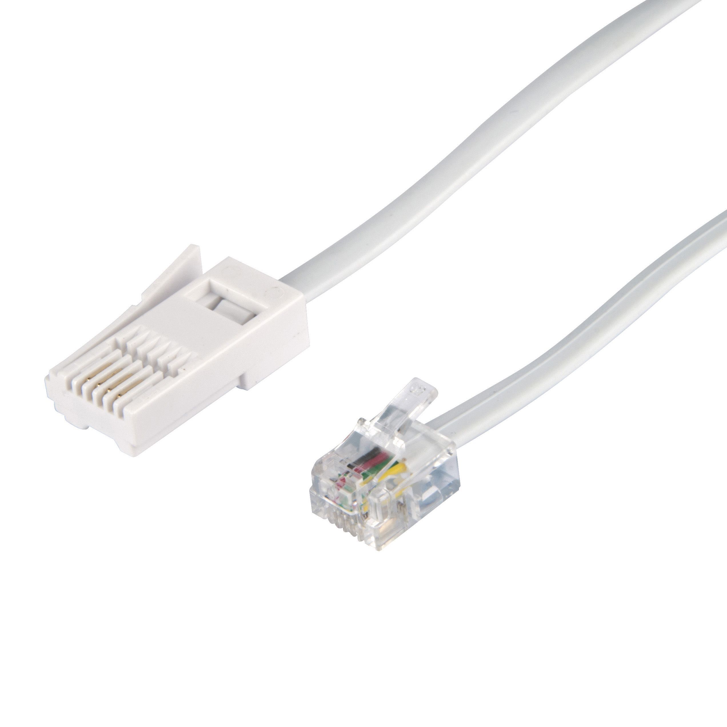 Tristar White Ethernet cable, 3m | Departments | DIY at B&Q