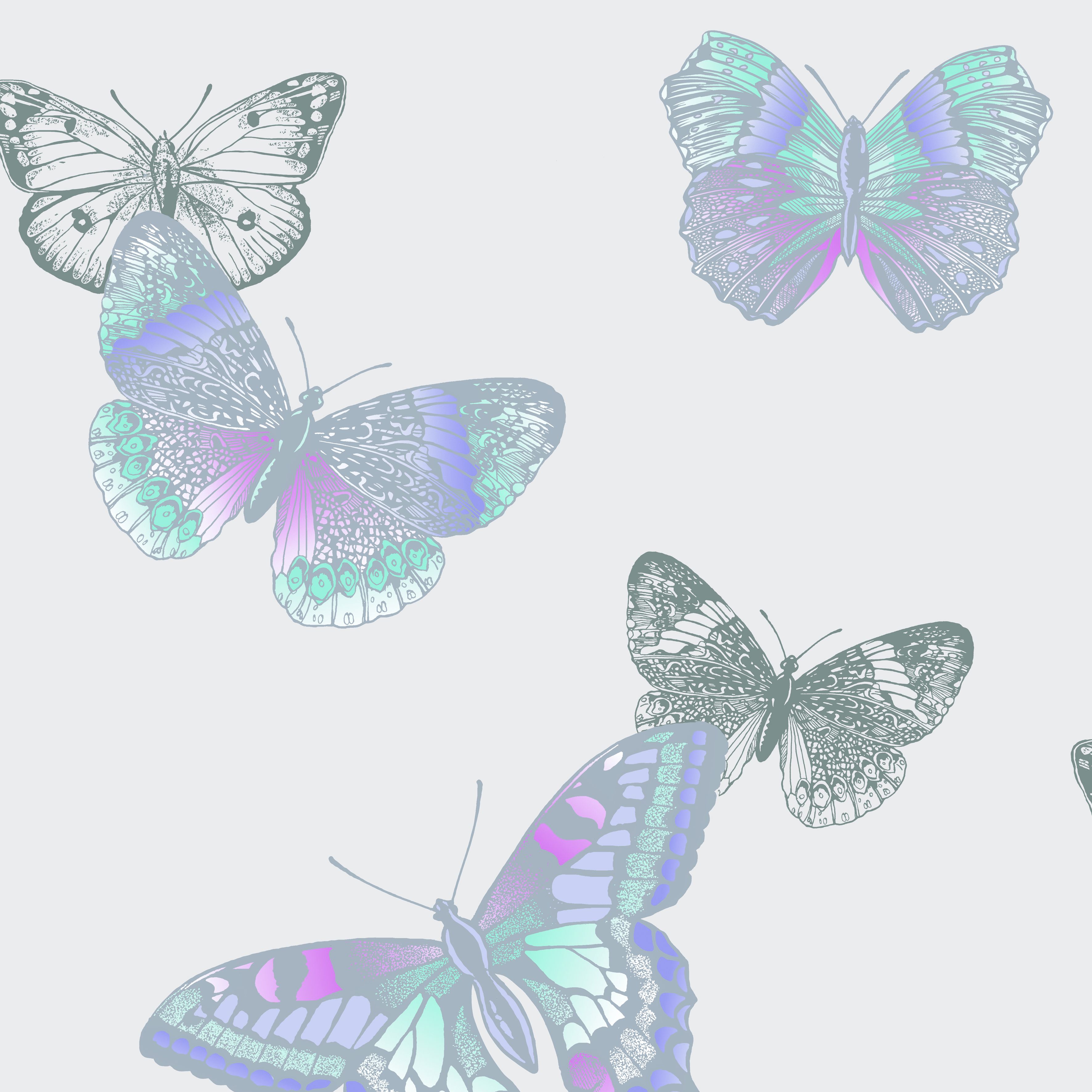 wallpaper arthouse vintage Vintage Butterflies Mariana Lavender Arthouse Glitter