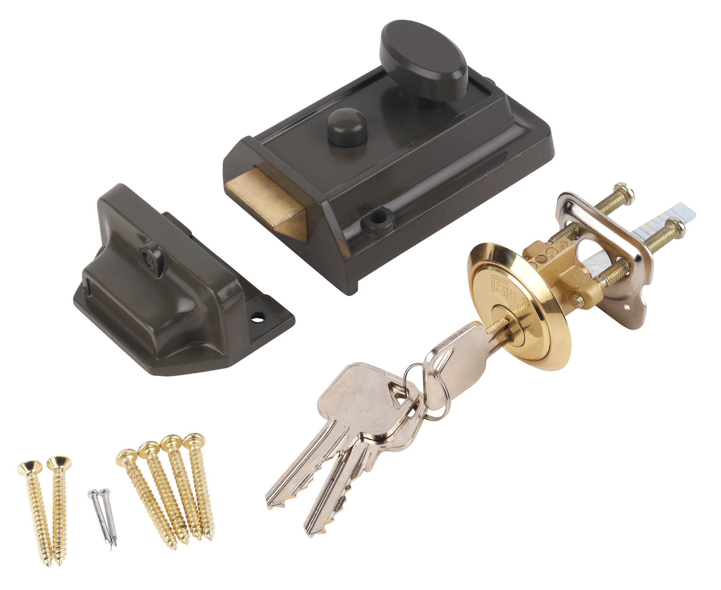 Smith & Locke 60mm Night latch Departments DIY at B&Q