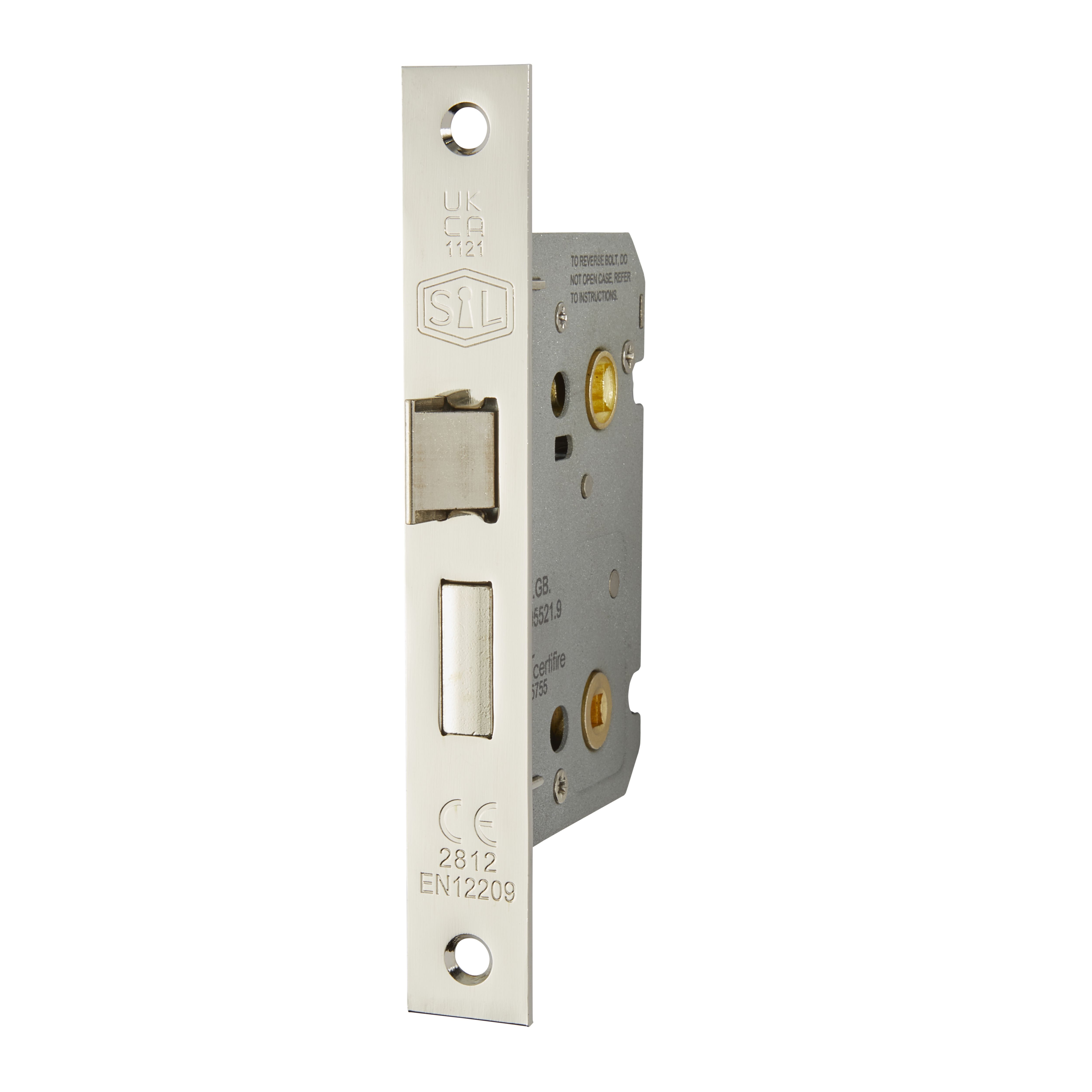 Smith & Locke 64mm Chrome effect Bathroom mortice lock Departments