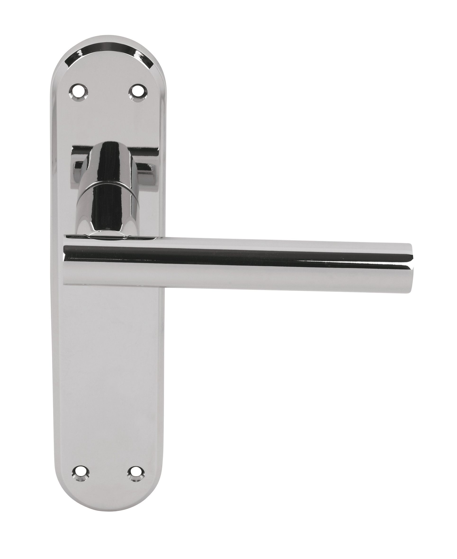 TBar Polished Chrome Effect Contemporary Latch Door Handle, 1