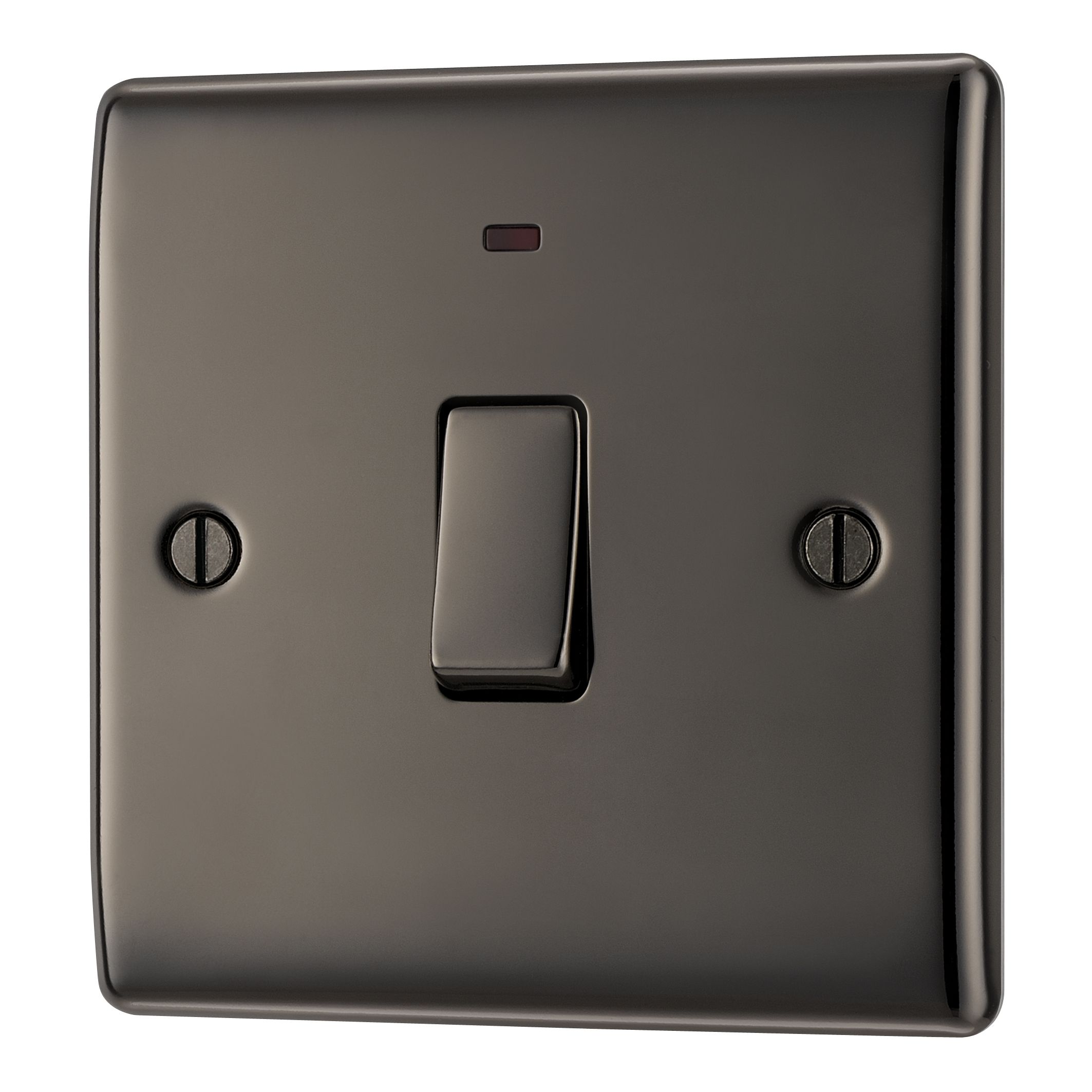 British General 20A Single Black nickel Light switch Departments