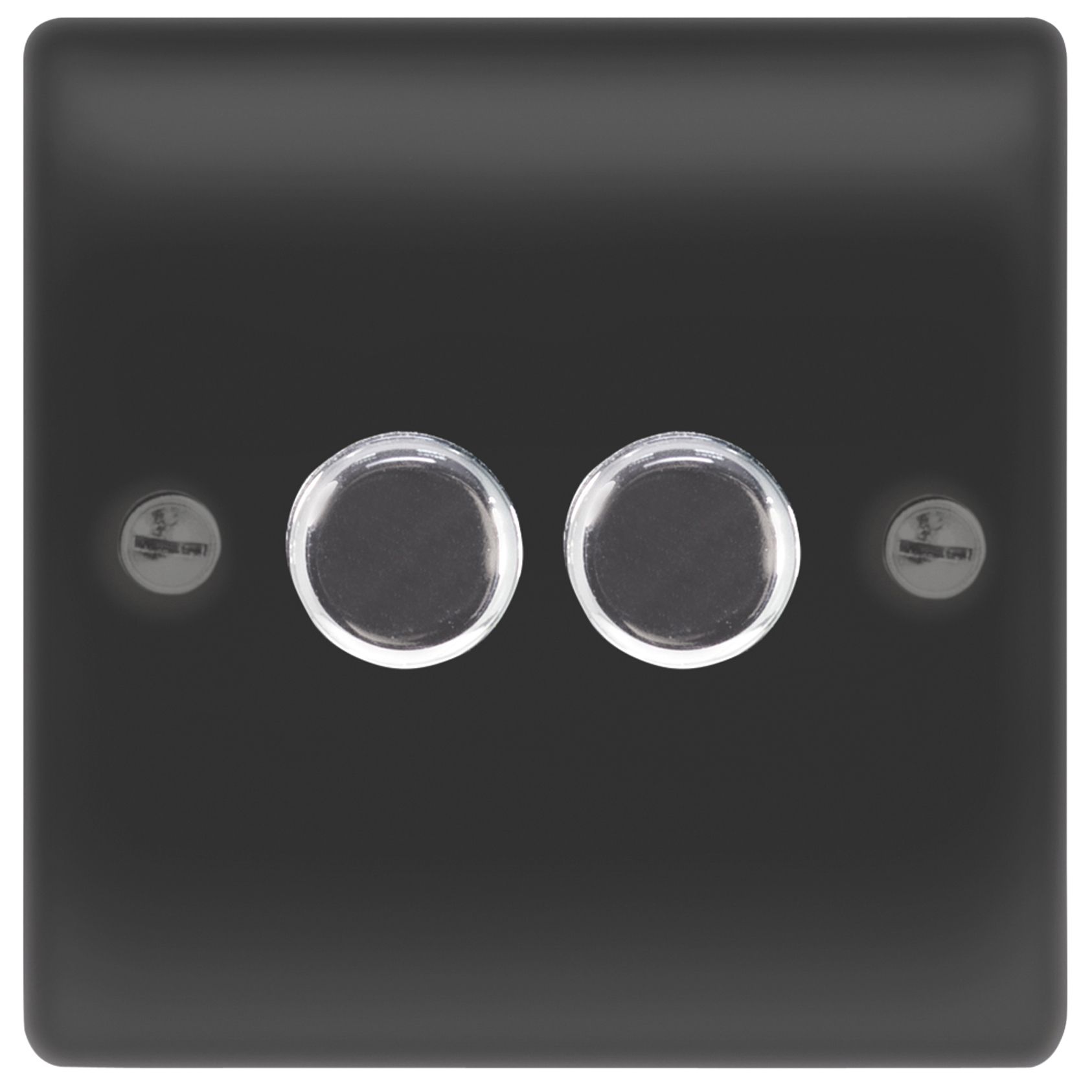British General 2Way Double Black Graphite black Dimmer switch
