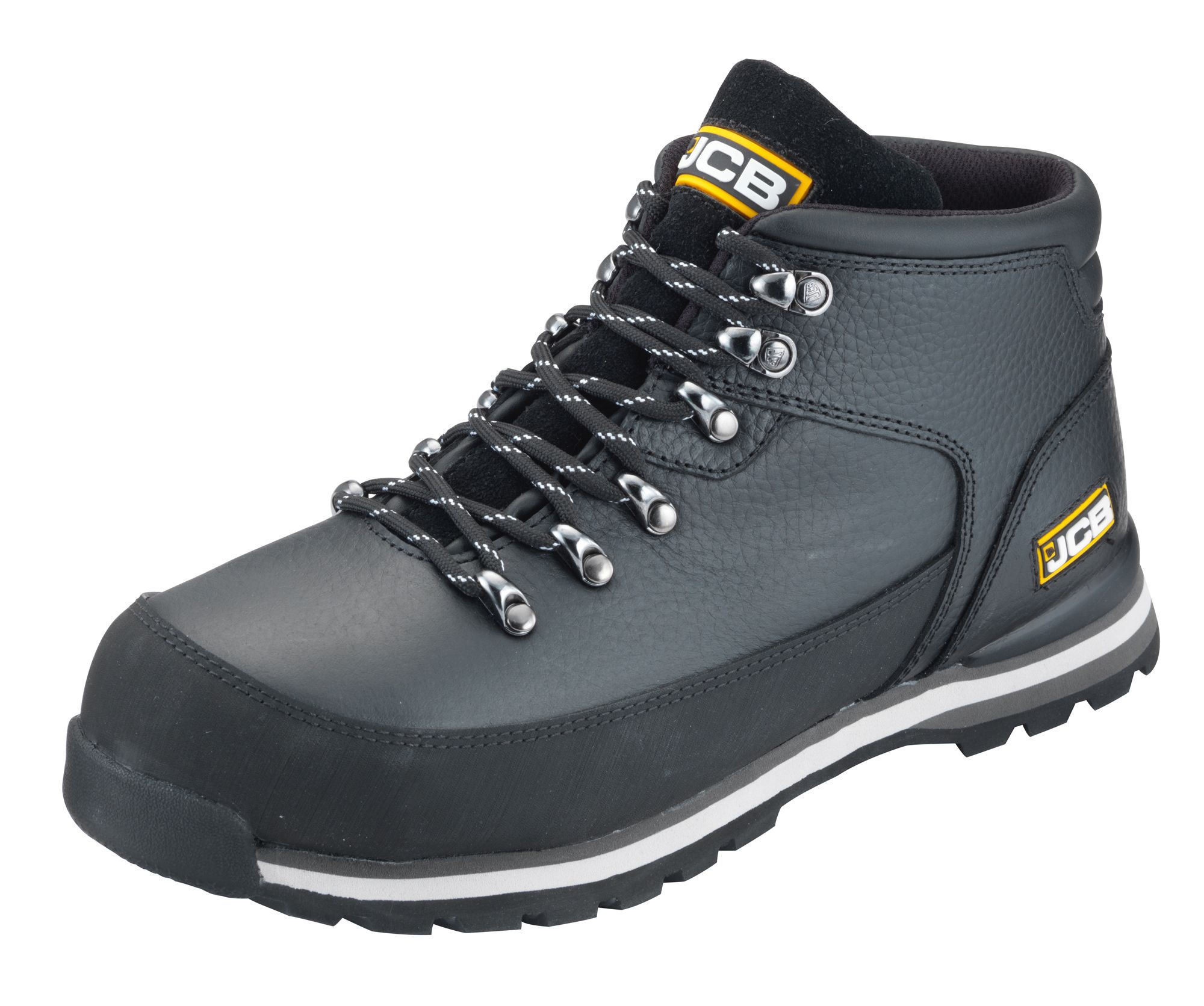 JCB Hiker Black Safety boots, Size 9 Departments DIY at B&Q