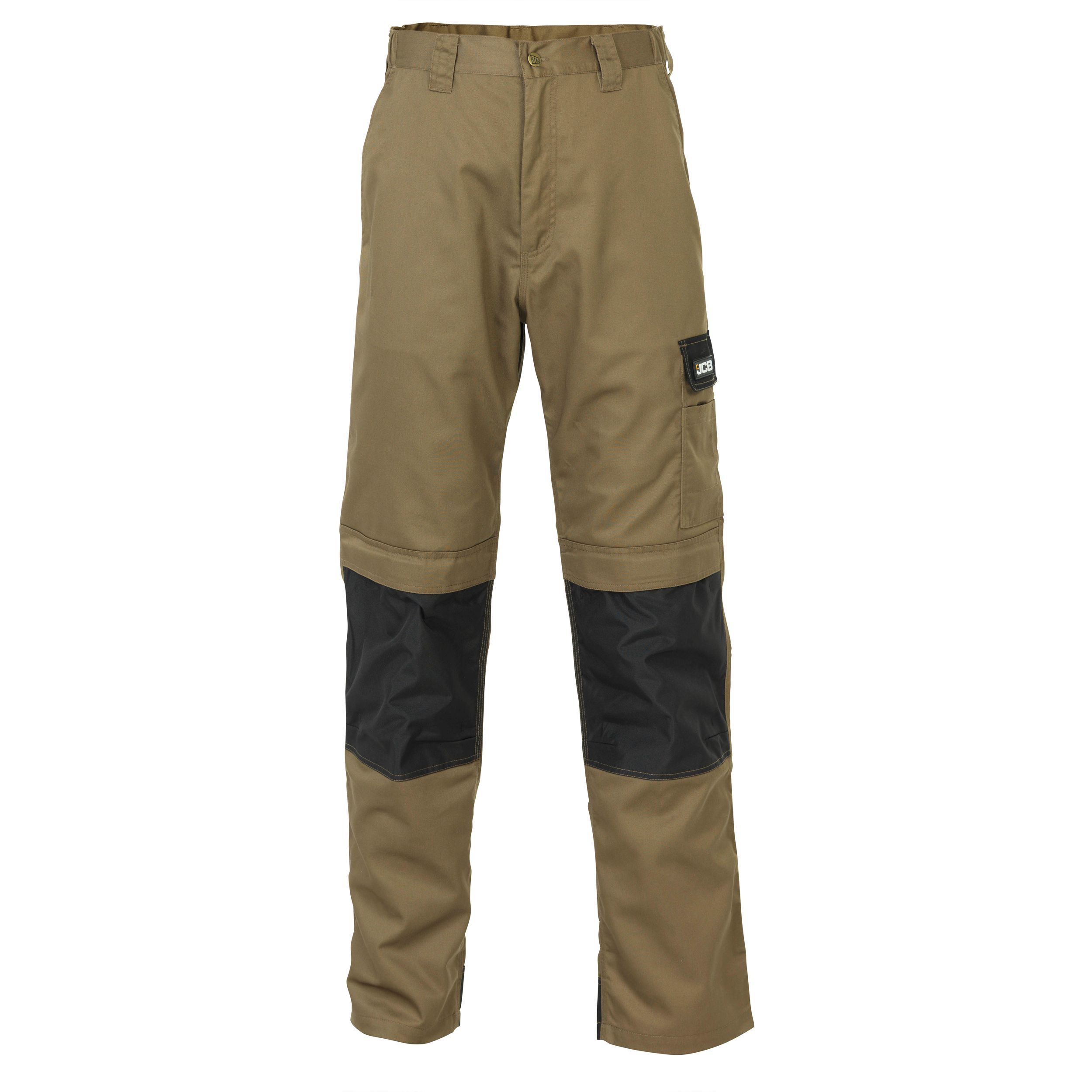 JCB The Max Black Work trousers W38 L32 | Departments | DIY at B&Q