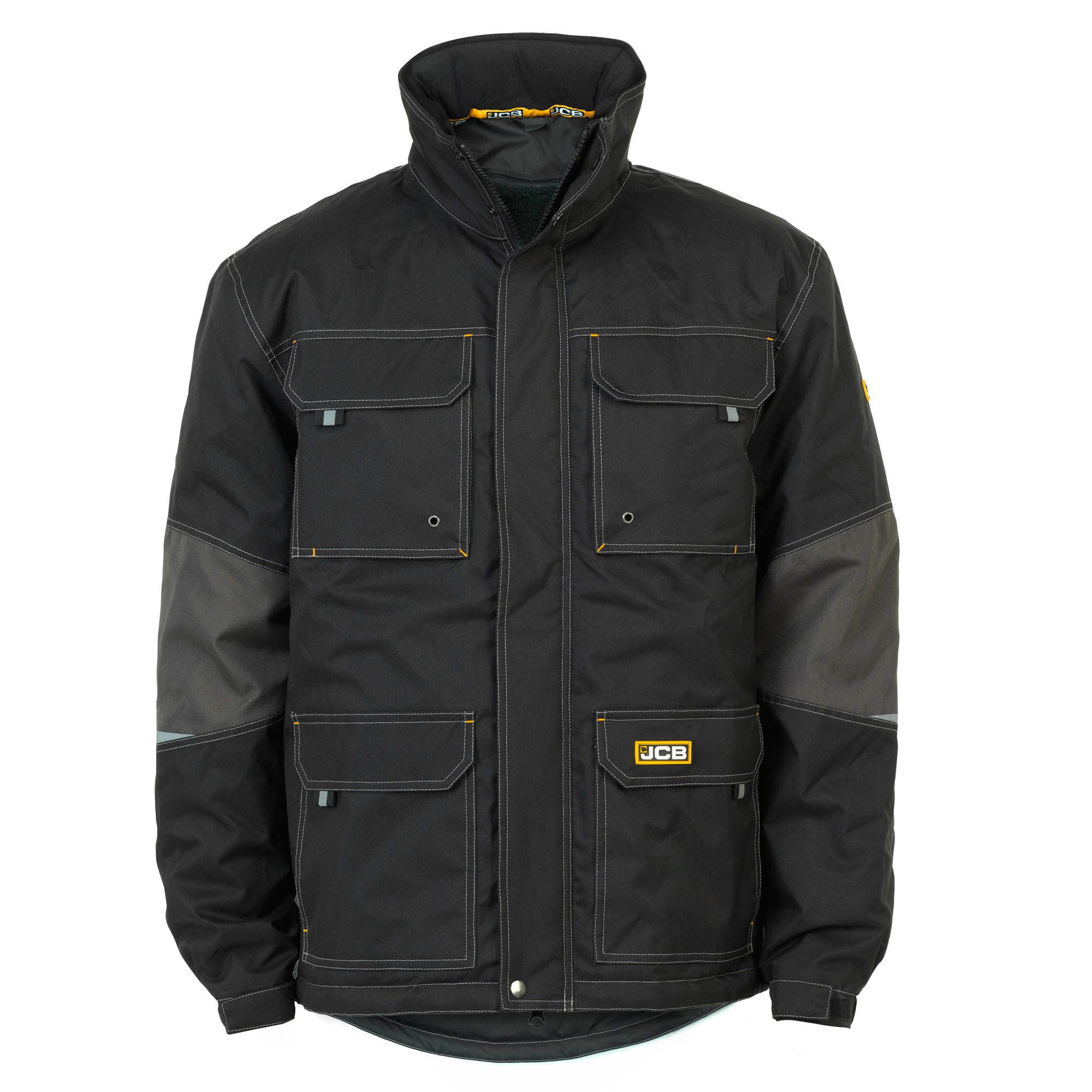JCB Black Waterproof Coat Extra Large Departments DIY at B&Q