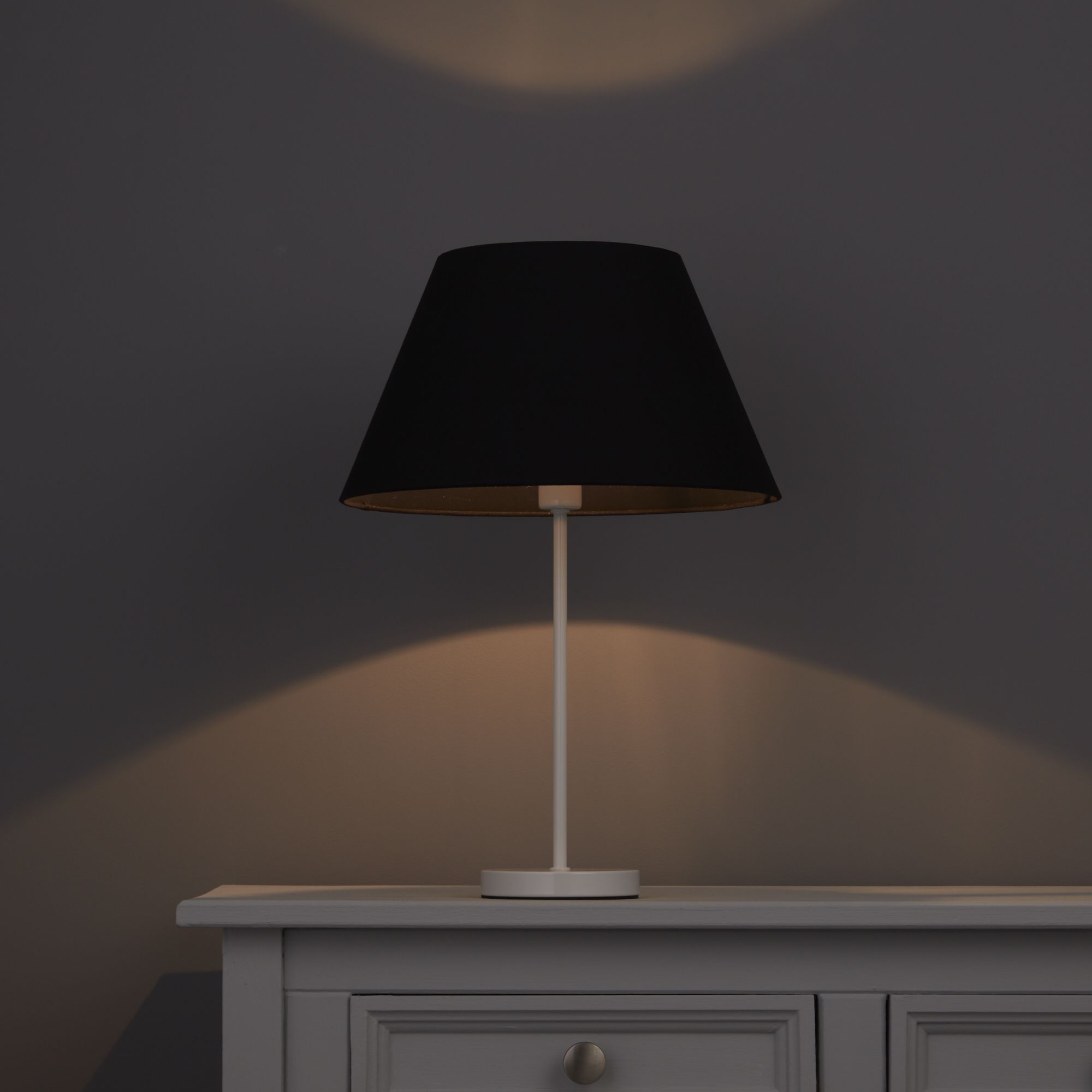 Colours Eos Black Light shade (D)305mm Departments DIY at B&Q