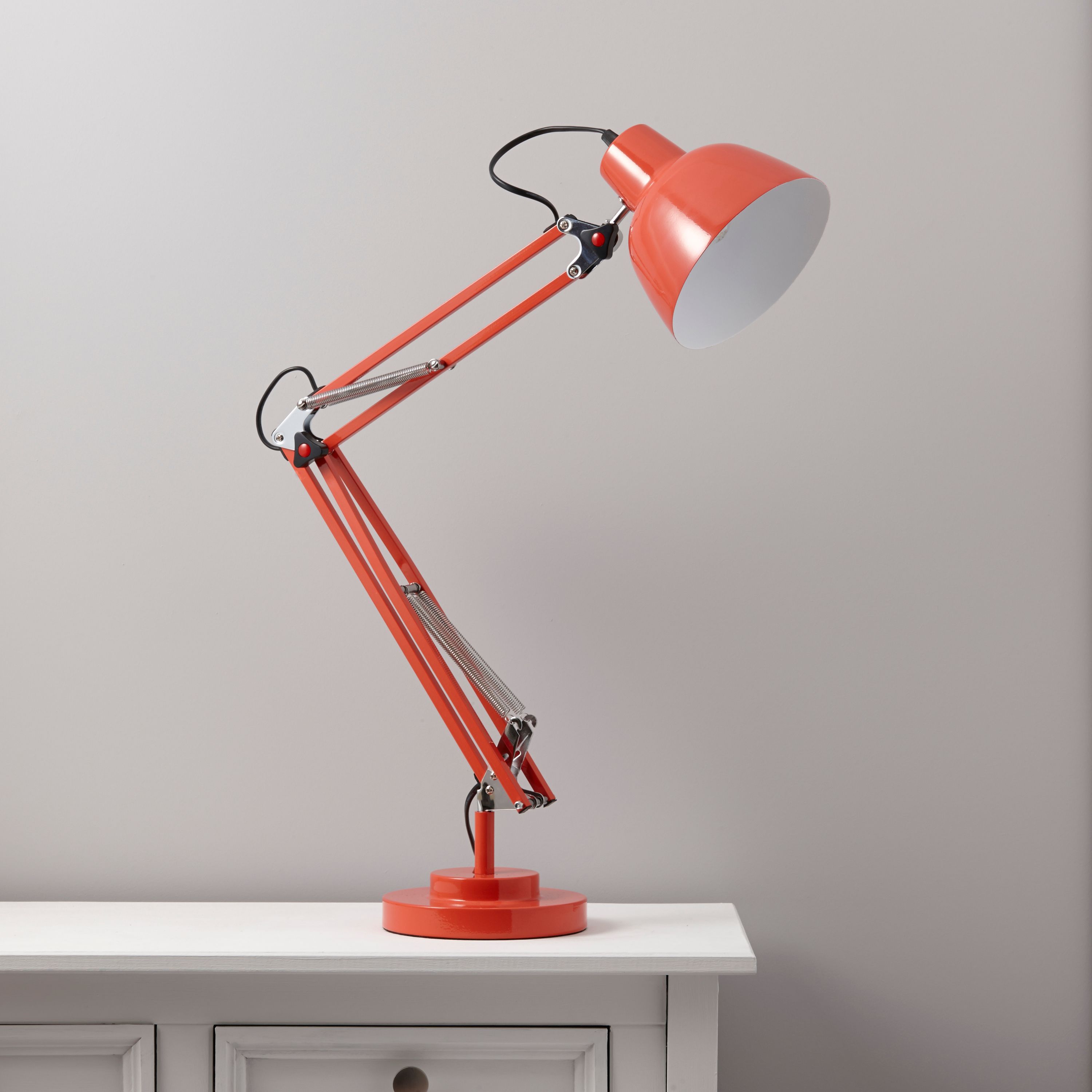 Isaac Coral Desk lamp Departments DIY at B&Q
