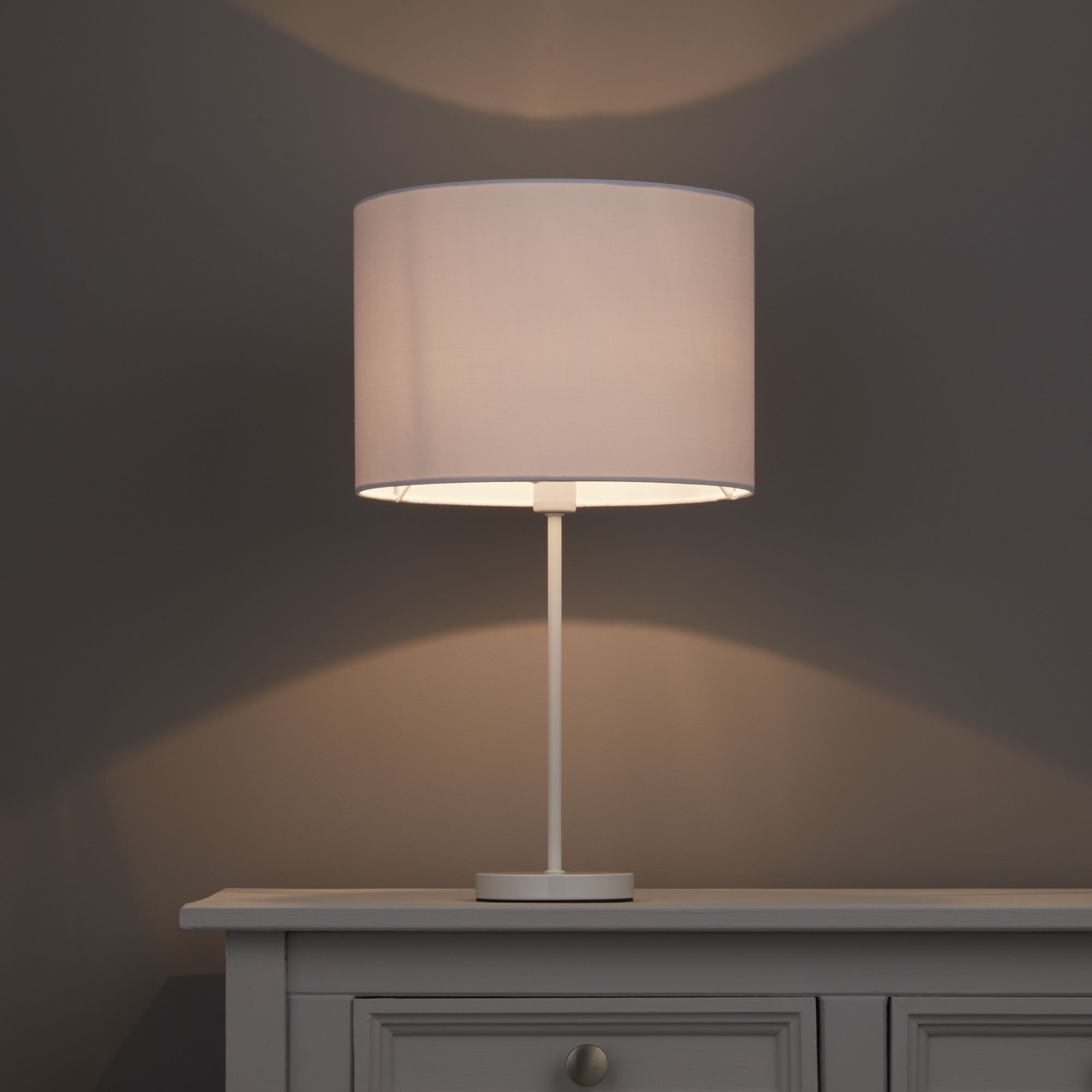 b&q white feather light shade