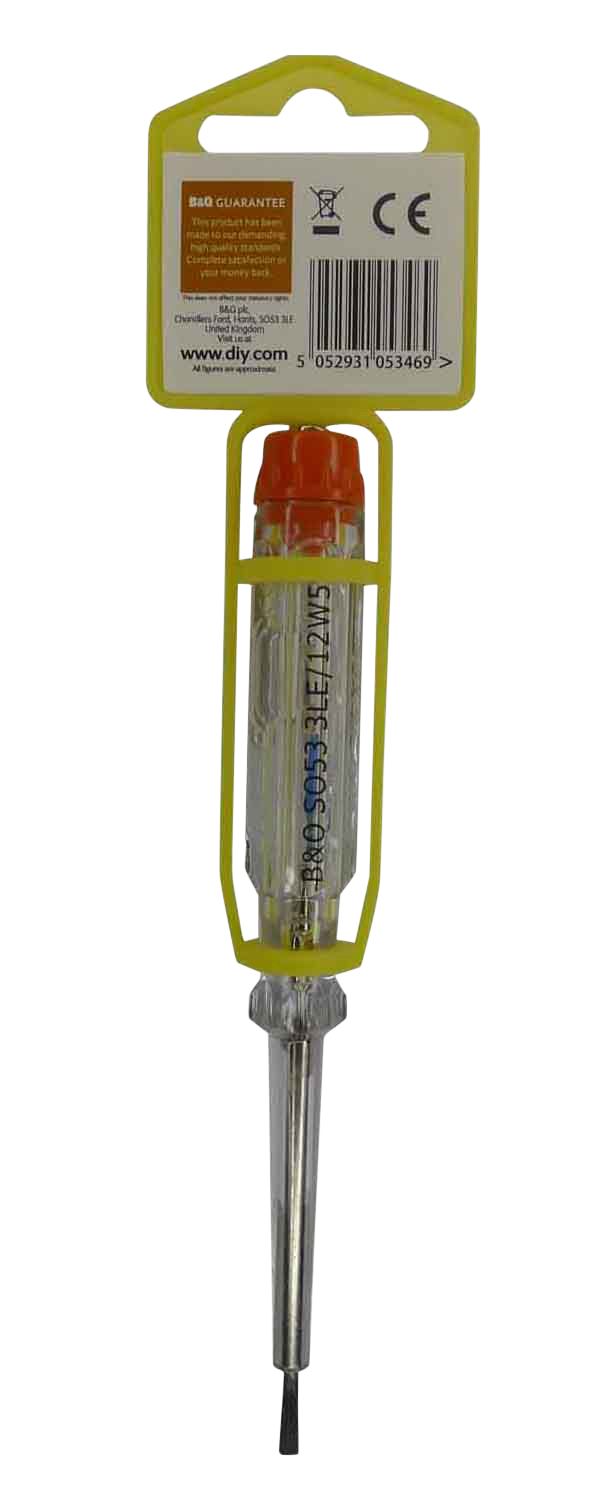Voltage tester screwdriver Departments DIY at B&Q