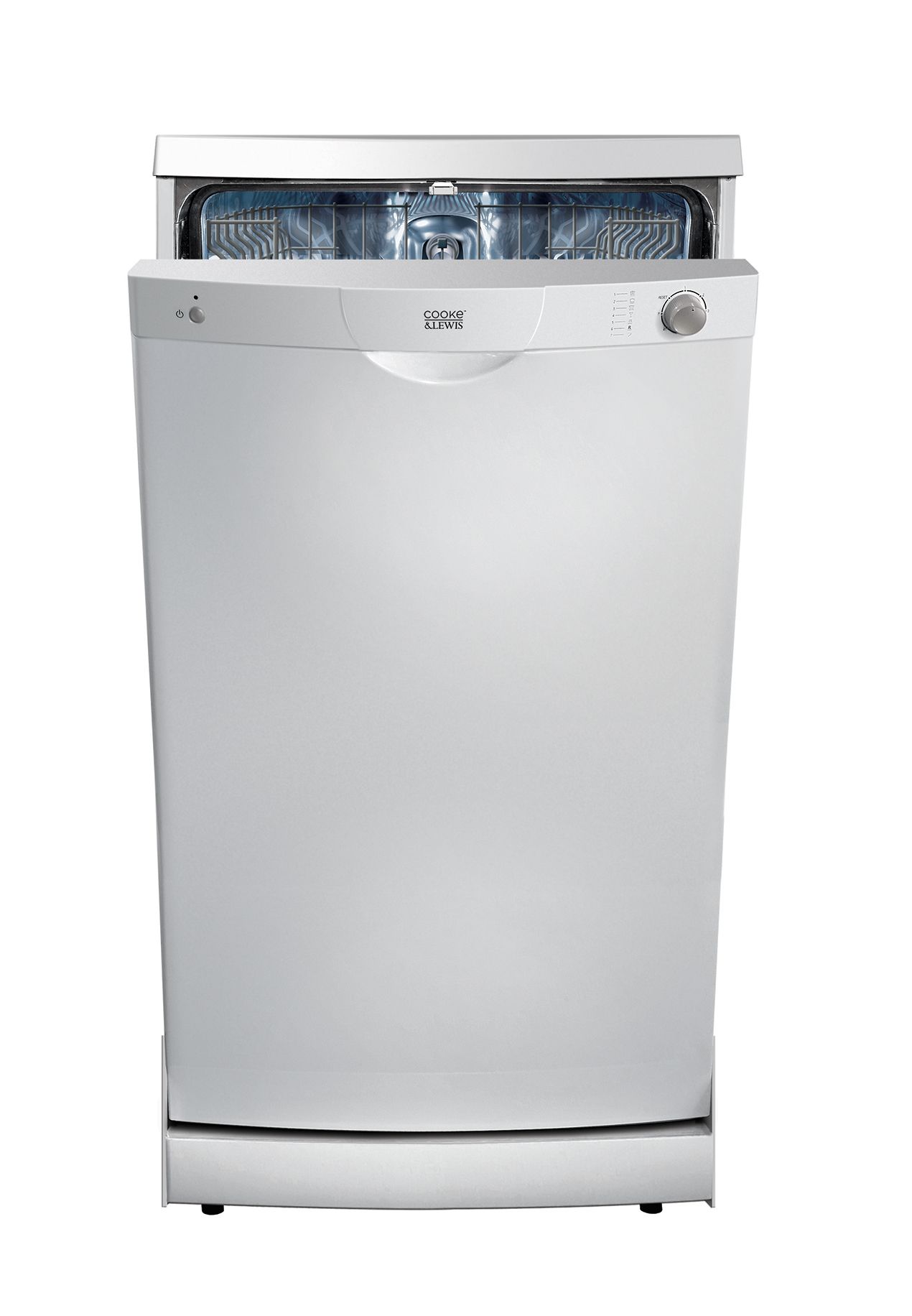Cooke & Lewis CLDW451WC Freestanding Dishwasher, White Departments