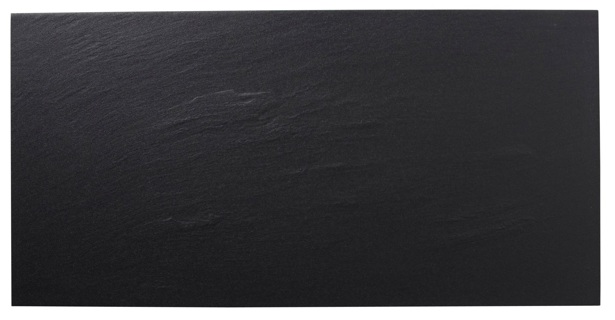 Slate Effect Black Stone Effect Porcelain Wall & Floor Tile, Pack of 6 ...