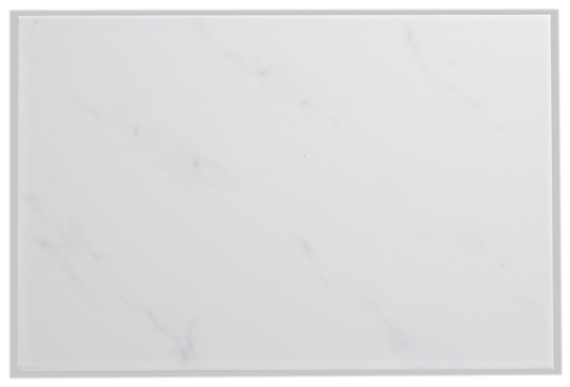 White Gloss Ceramic Wall tile, Pack of 8, (L)450mm (W)300mm