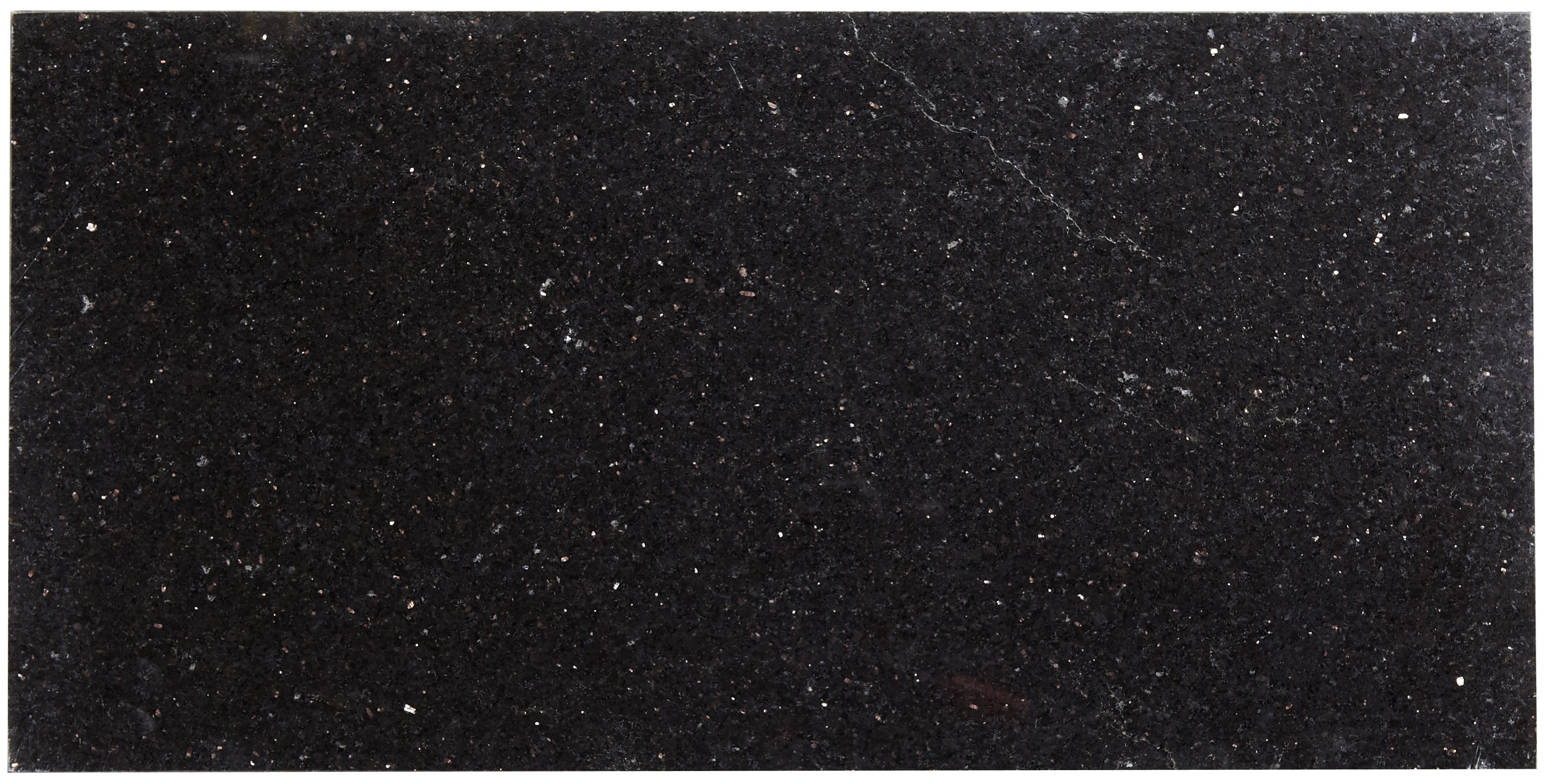 Galaxy Black Stone Effect Granite Wall And Floor Tile Pack Of 5 L610mm W305mm Departments