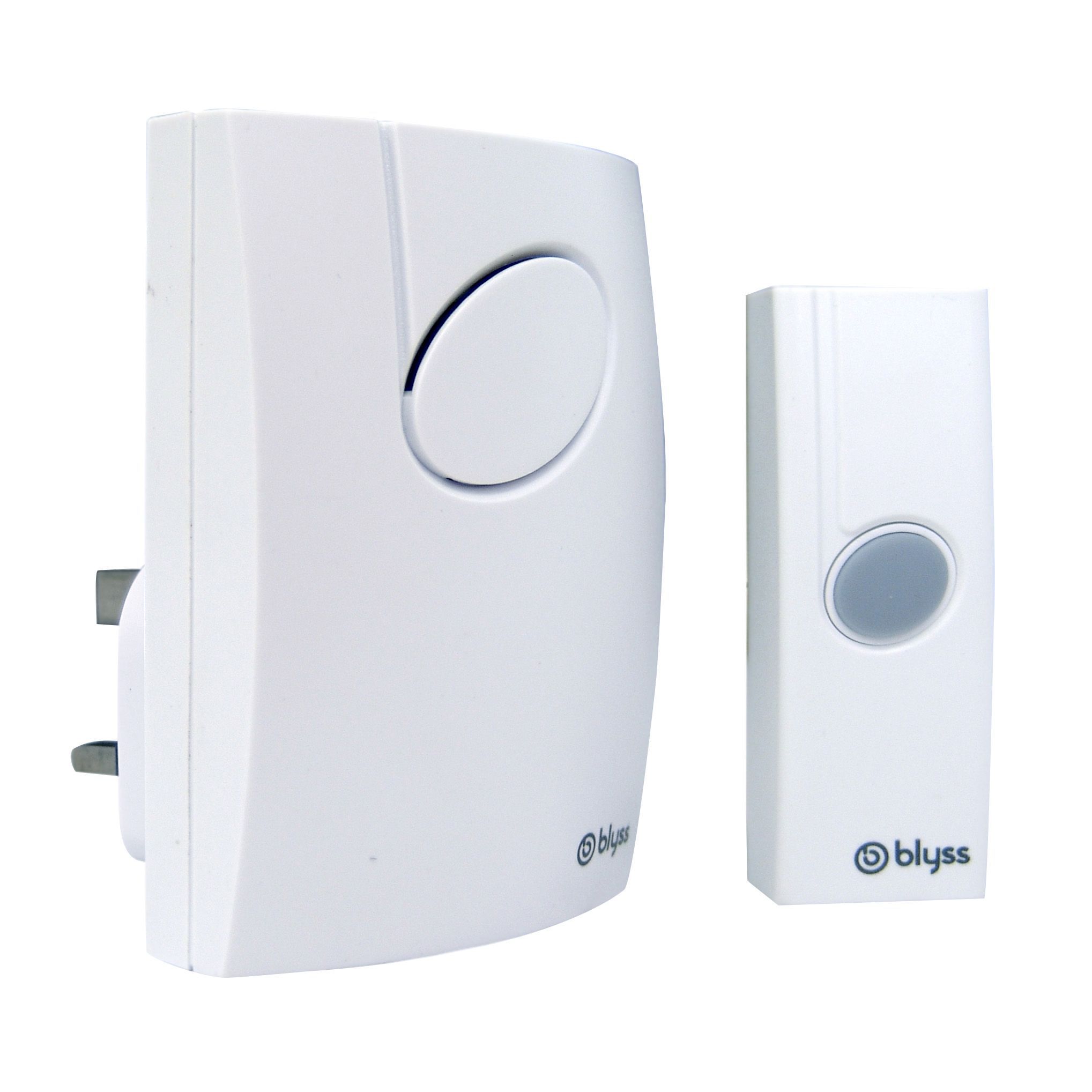 Blyss Wirefree White Plug-In Door Bell Kit | Departments