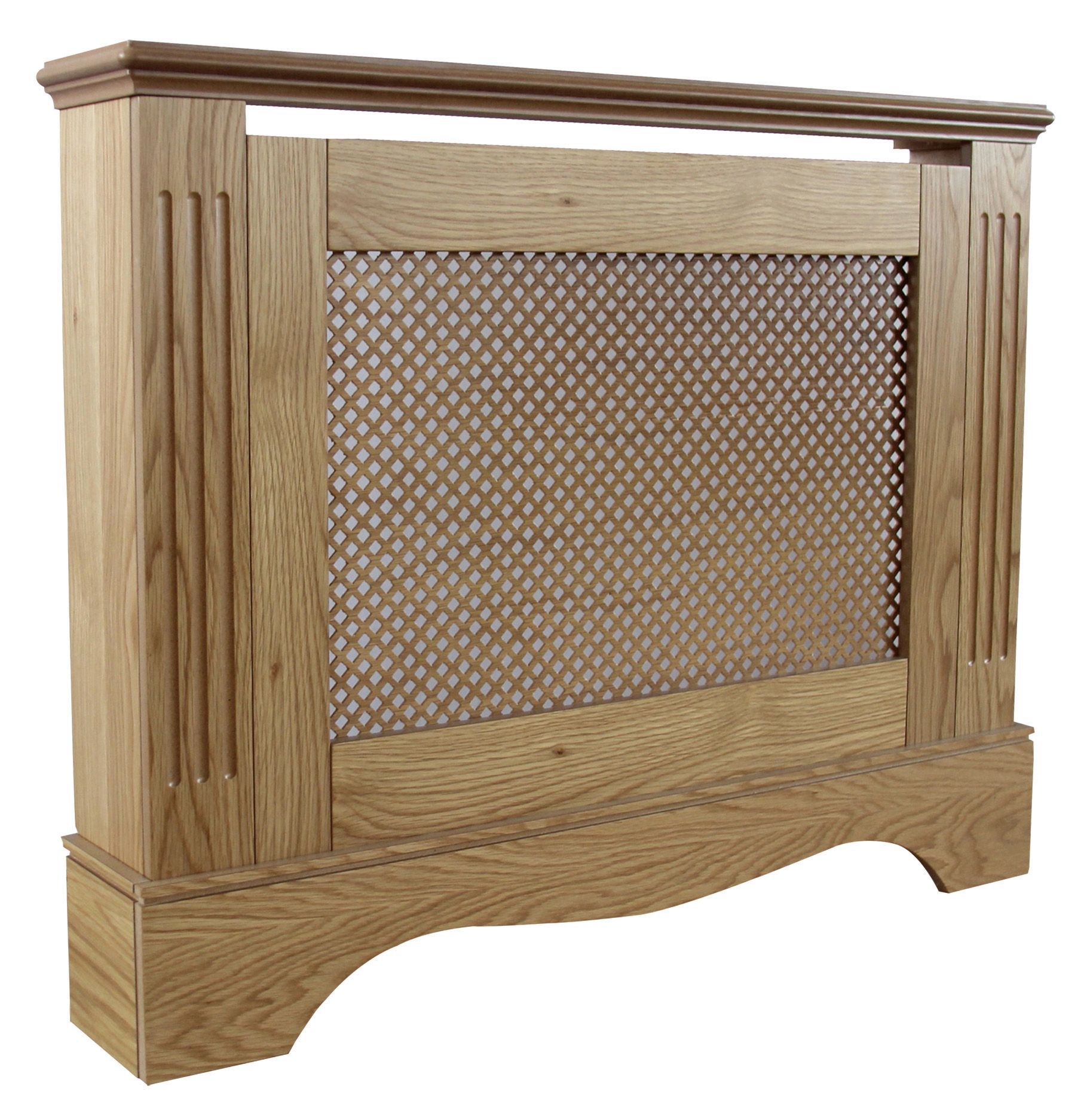 Berkshire Small Oak effect Radiator cover Departments DIY at B&Q