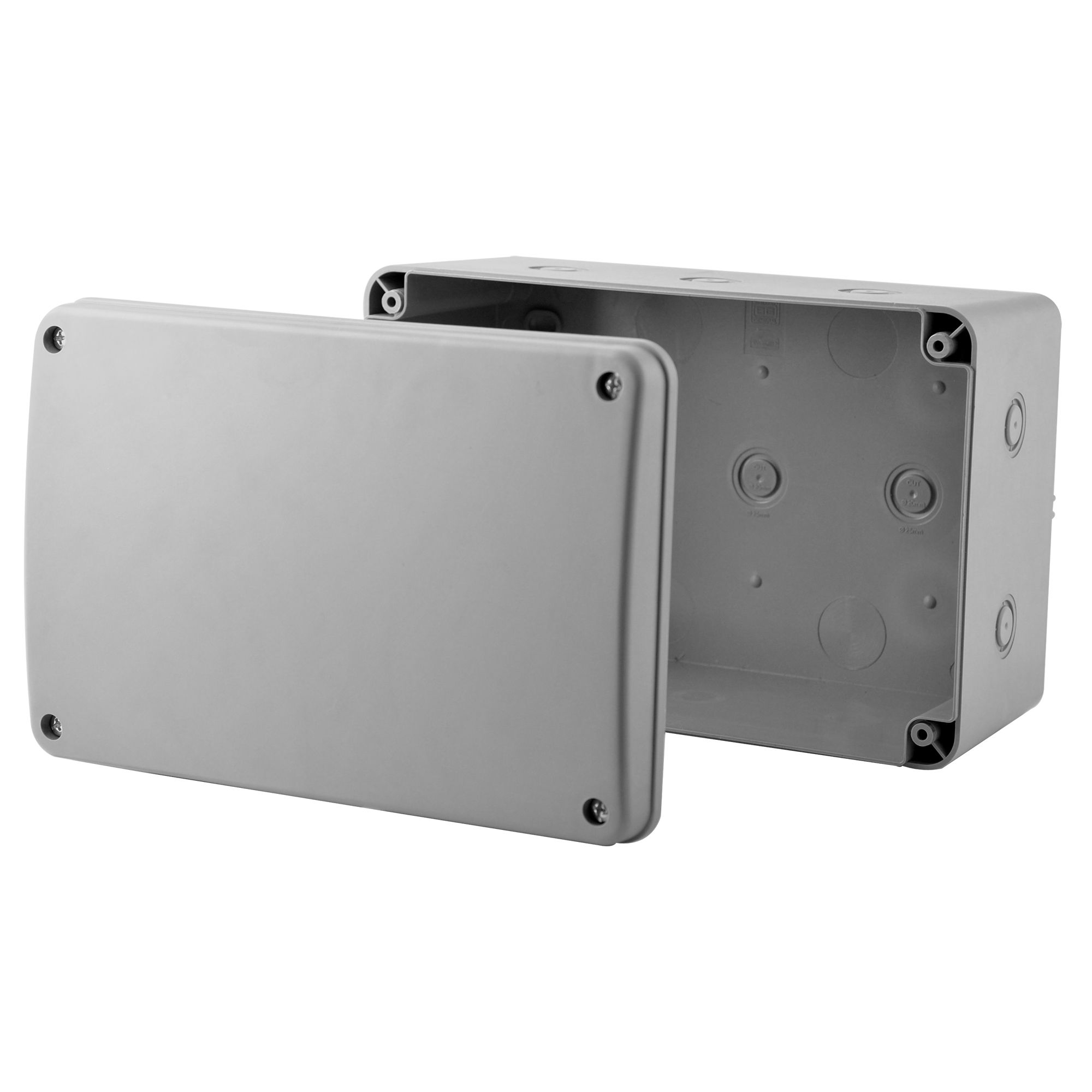 Diall Grey Junction box Departments DIY at B&Q