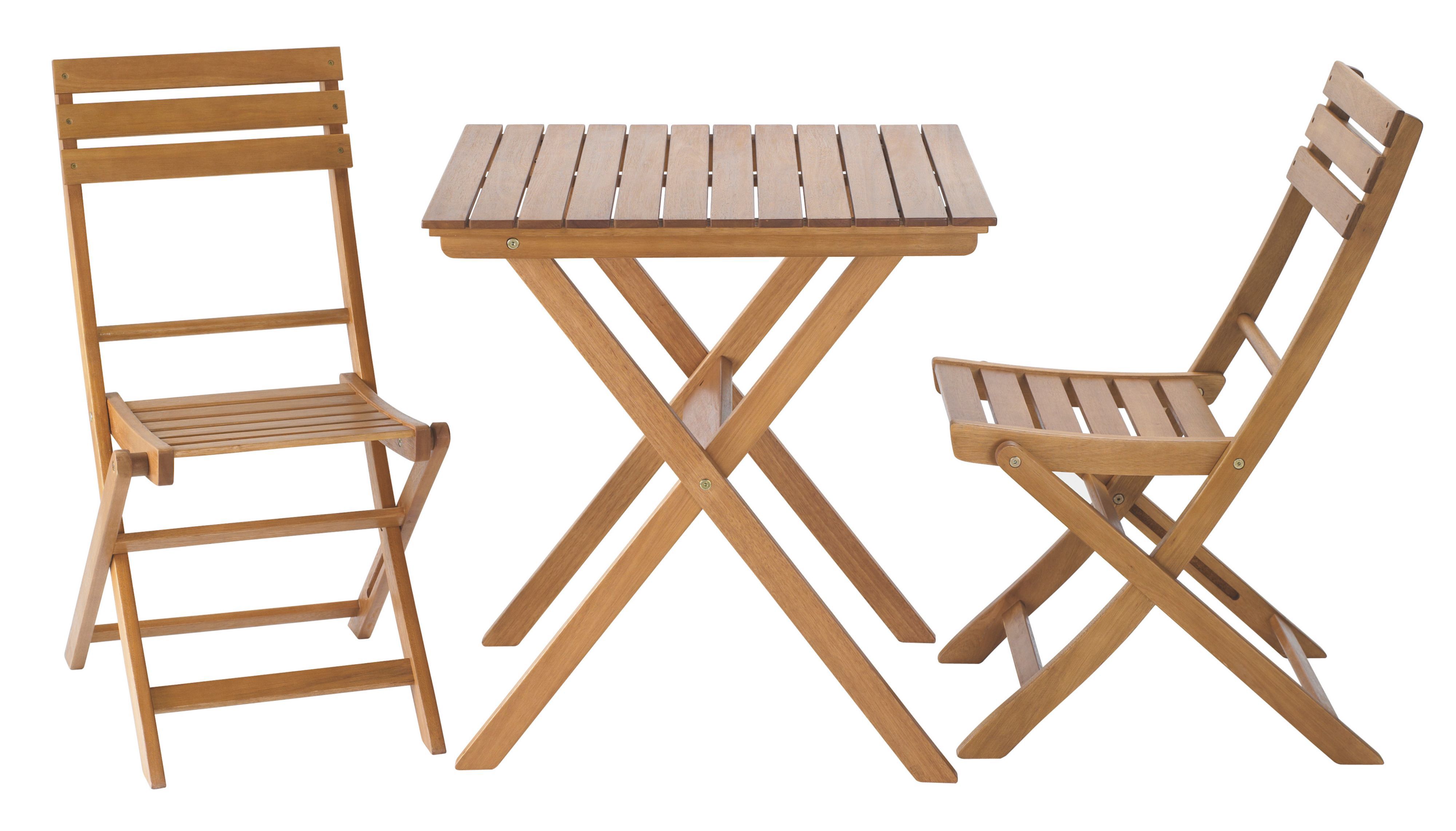 Worcester Wooden 2 Seater Bistro Set | Departments | DIY at B&Q