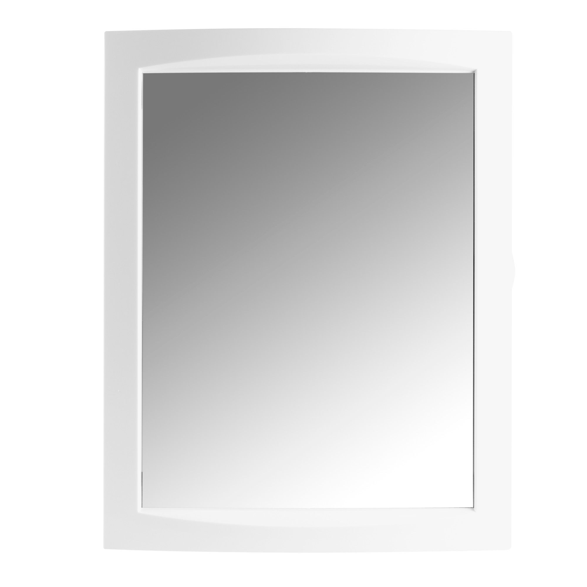 Aida Single Door White Mirror Departments DIY at B&Q