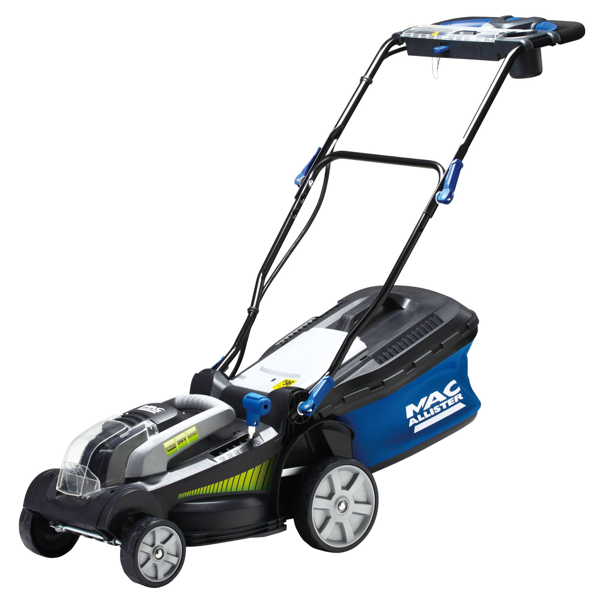 Mac Allister 36V Cordless Lithium-Ion Metal Rotary Lawnmower ...