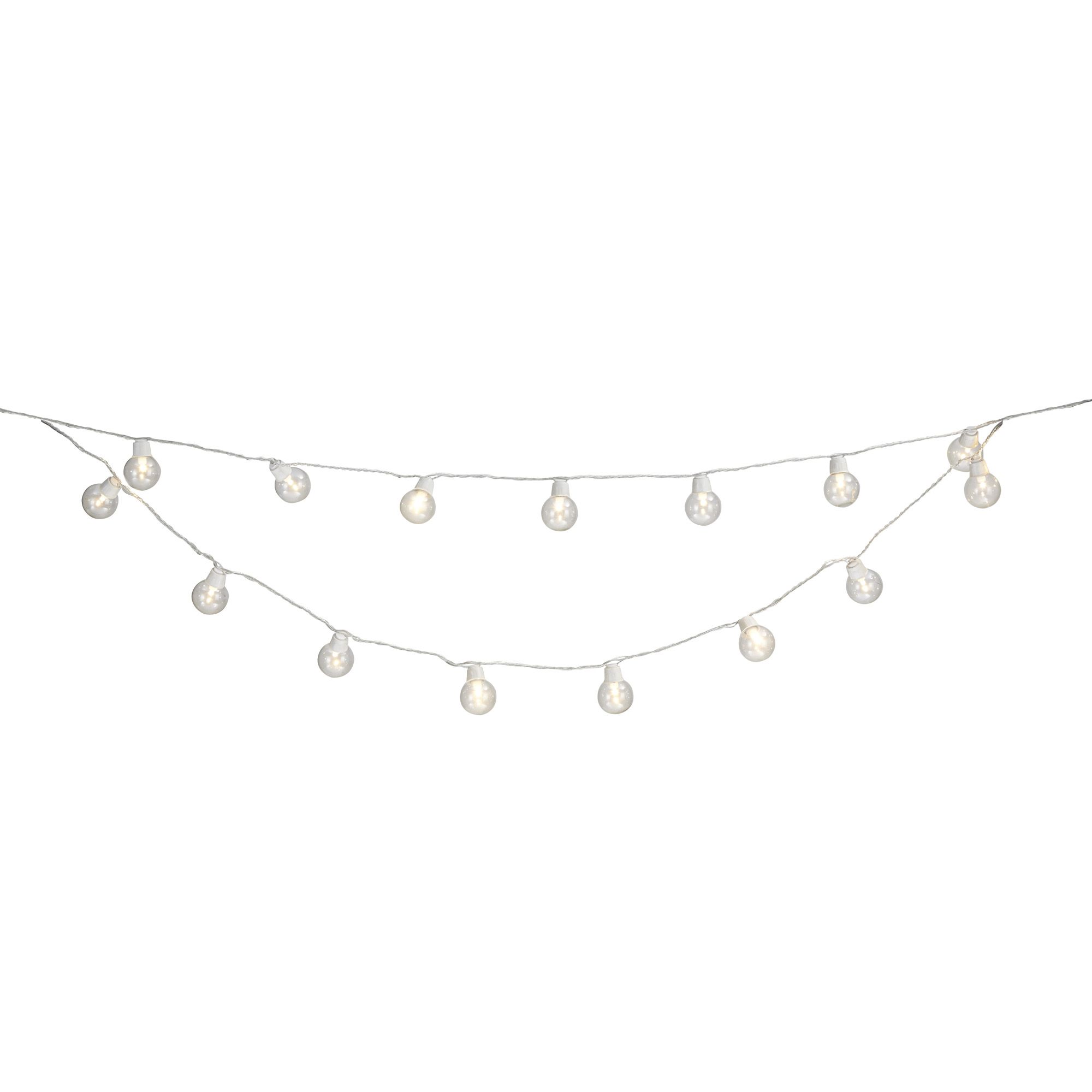 Blooma Auva Mains Powered White 50 LED String Lights | Departments ...