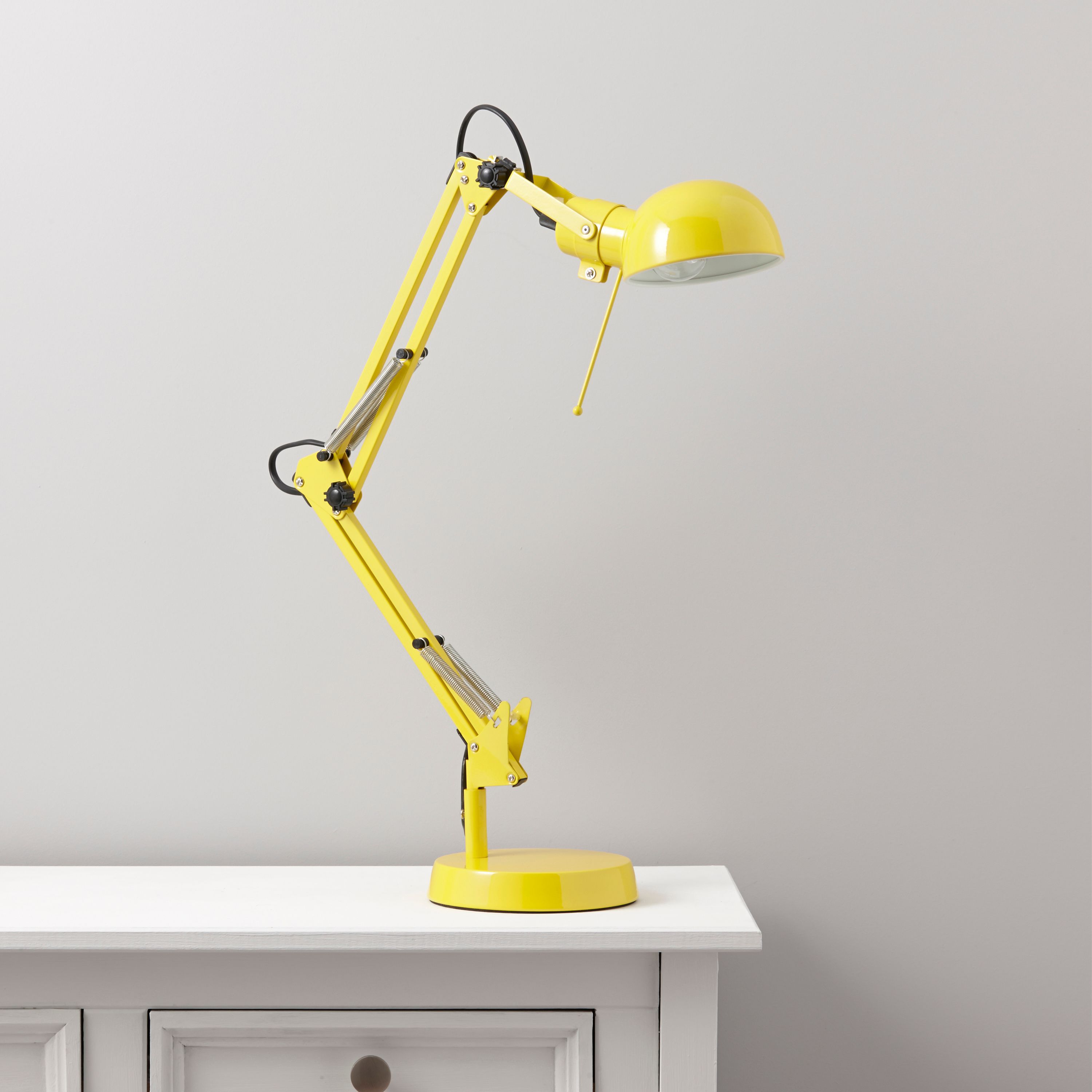 yellow desk light