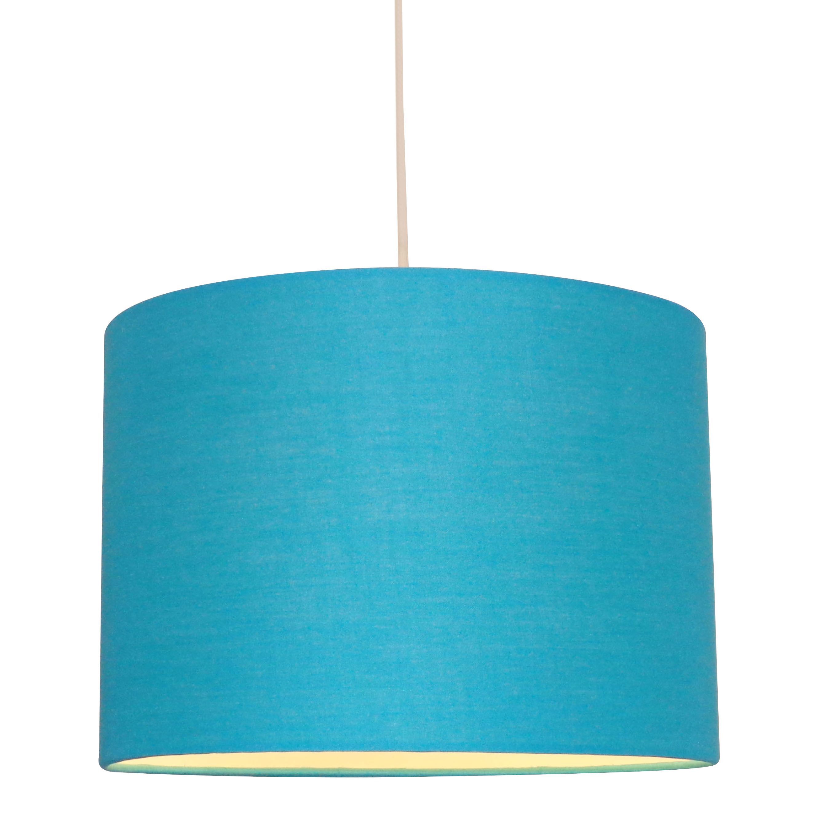 Colours Fairbank Scarab Blue Light Shade (D)28cm | Departments | DIY at B&Q