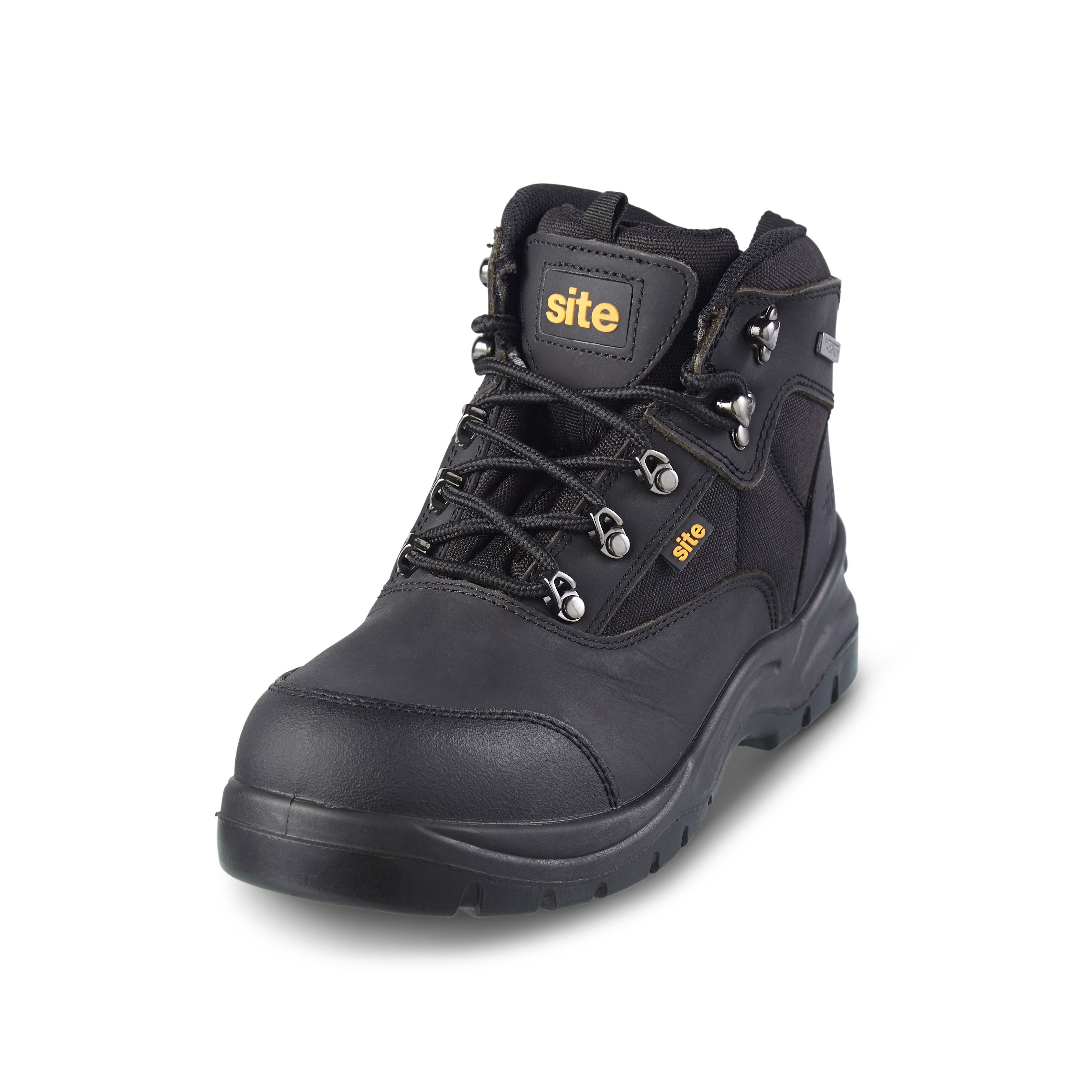 mens black safety boots