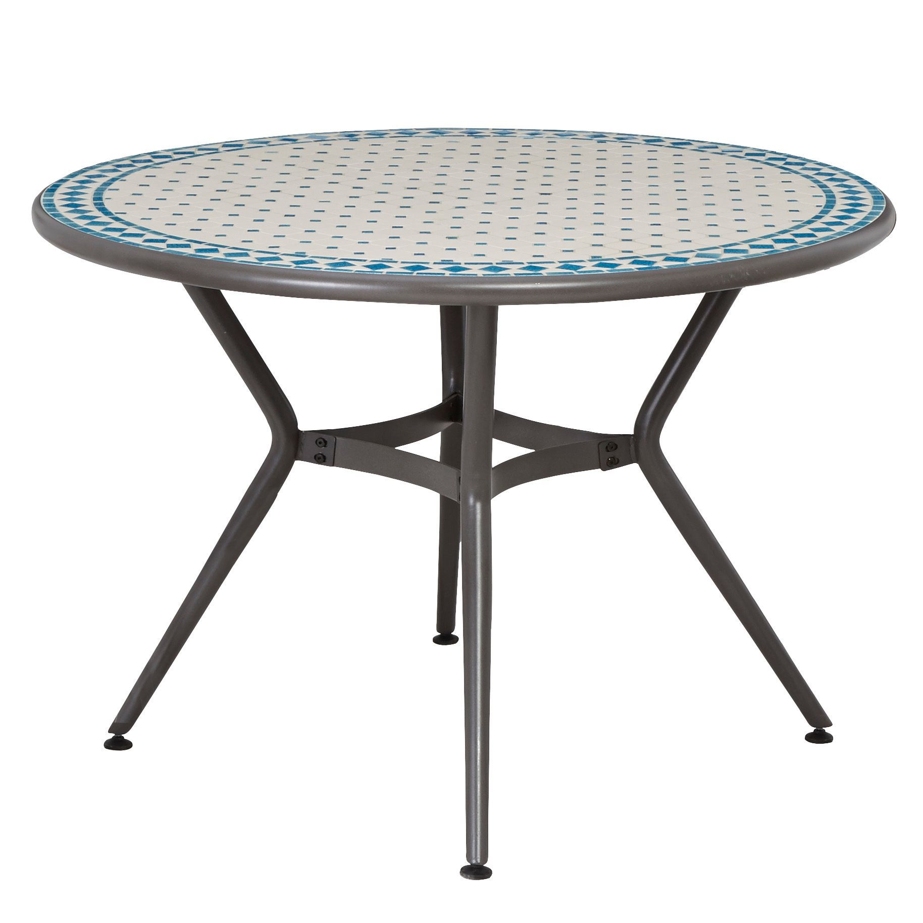 Silene Metal 4 seater Round table | Departments | DIY at B&Q