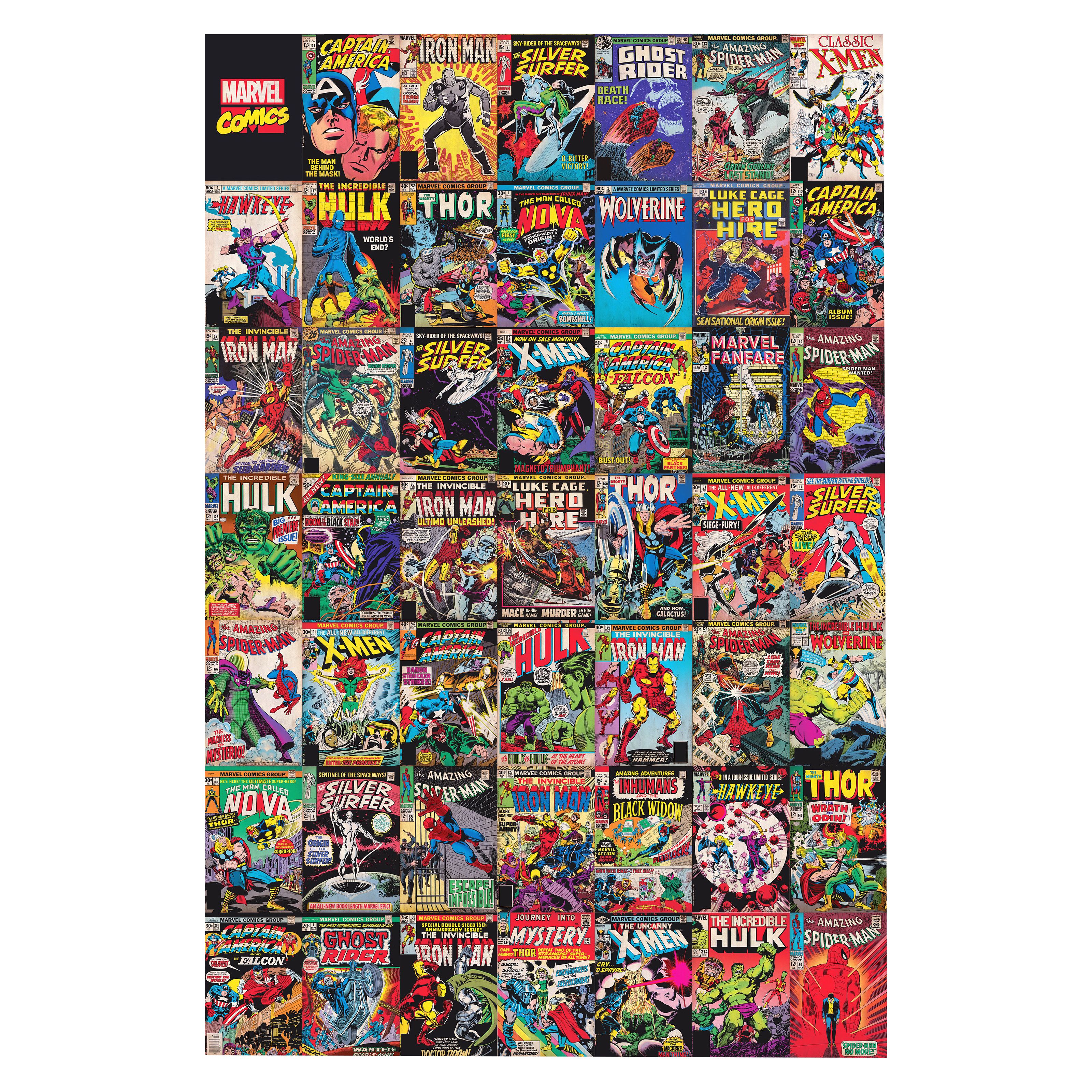 Marvel Comic Montage Multicolour Canvas Art H 900mm W 600mm Departments Diy At B Q