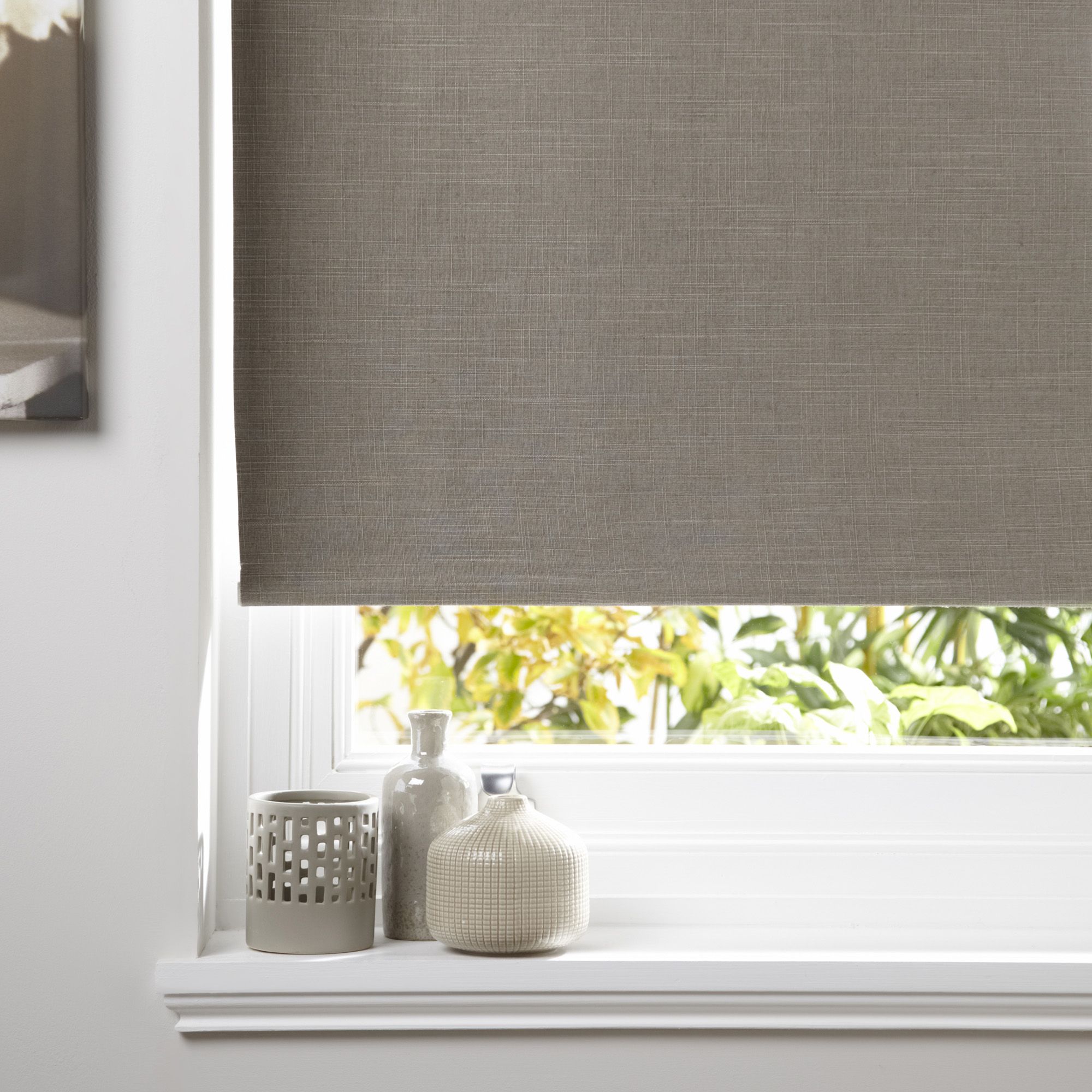 Colours Taku Corded Seine Roller Blind L160 Cm W90 Cm Departments