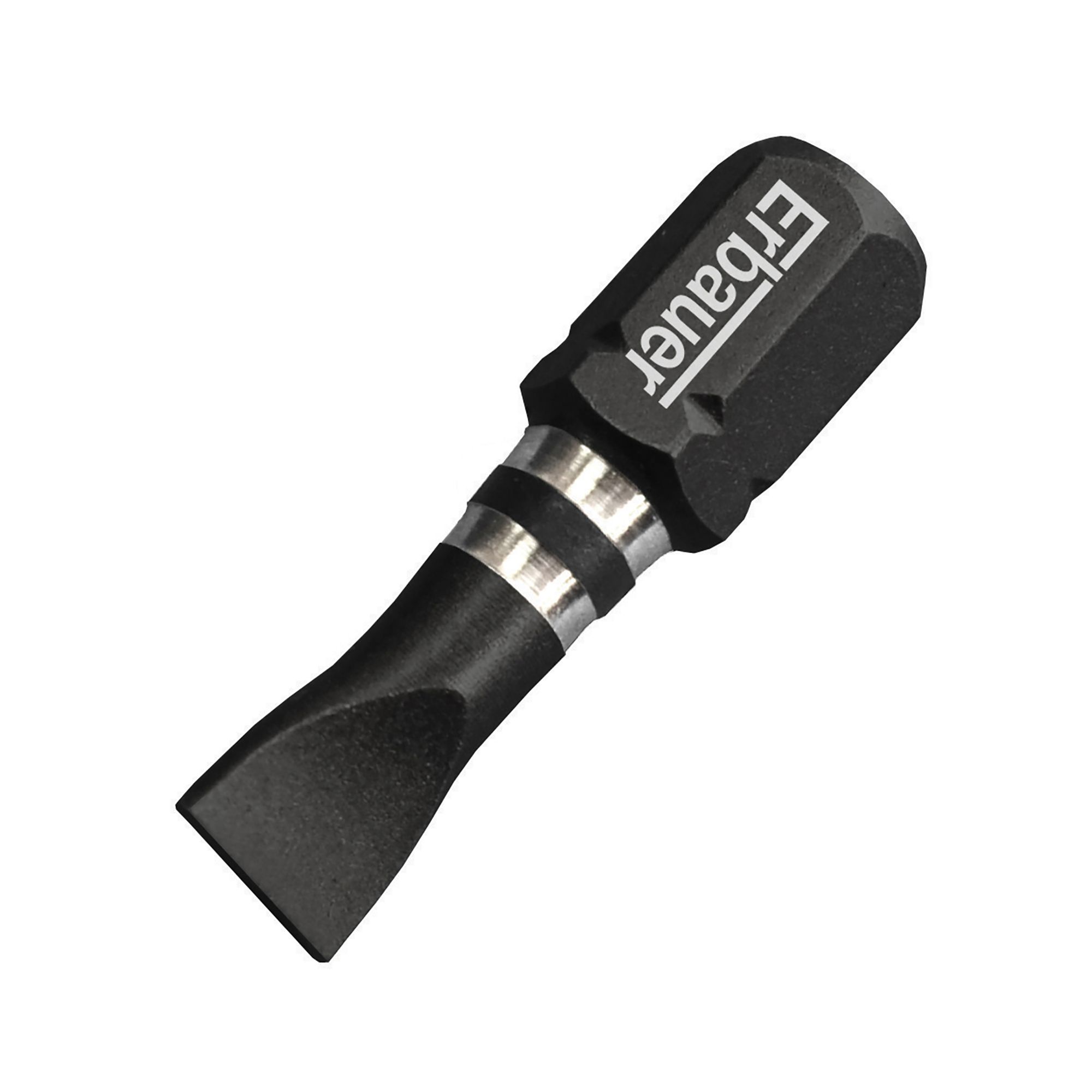 Erbauer Slotted Impact Screwdriver bits 25mm, Pack of 3 Departments